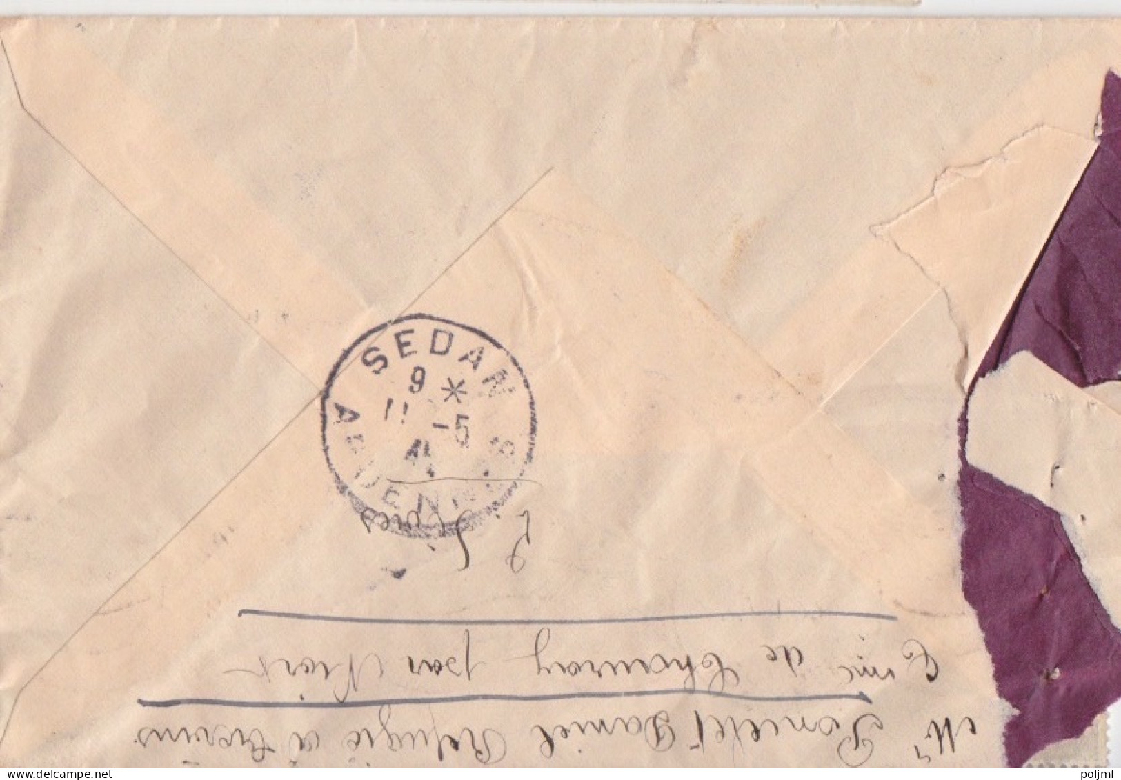 Lettre Obl. Krag Niort Gare Le 8/5/41 (Tarif Du 1/12/39) Sur N° 482 50c / 90 Paix X 2 - 1932-39 Paix