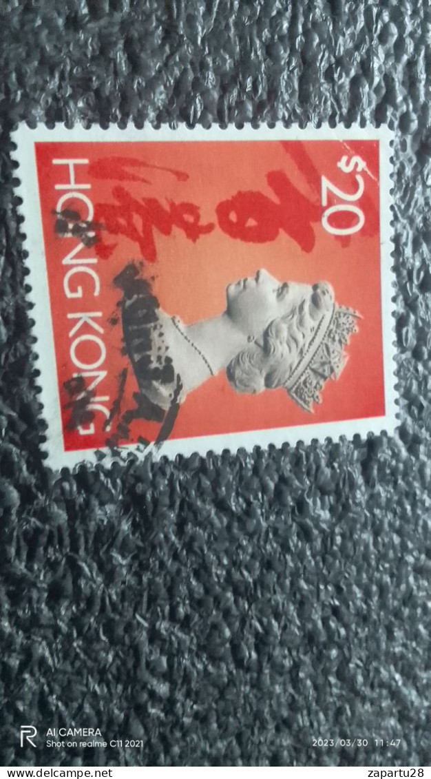 HONG KONG-1992     20$   ELIZABETH II.. USED - Used Stamps
