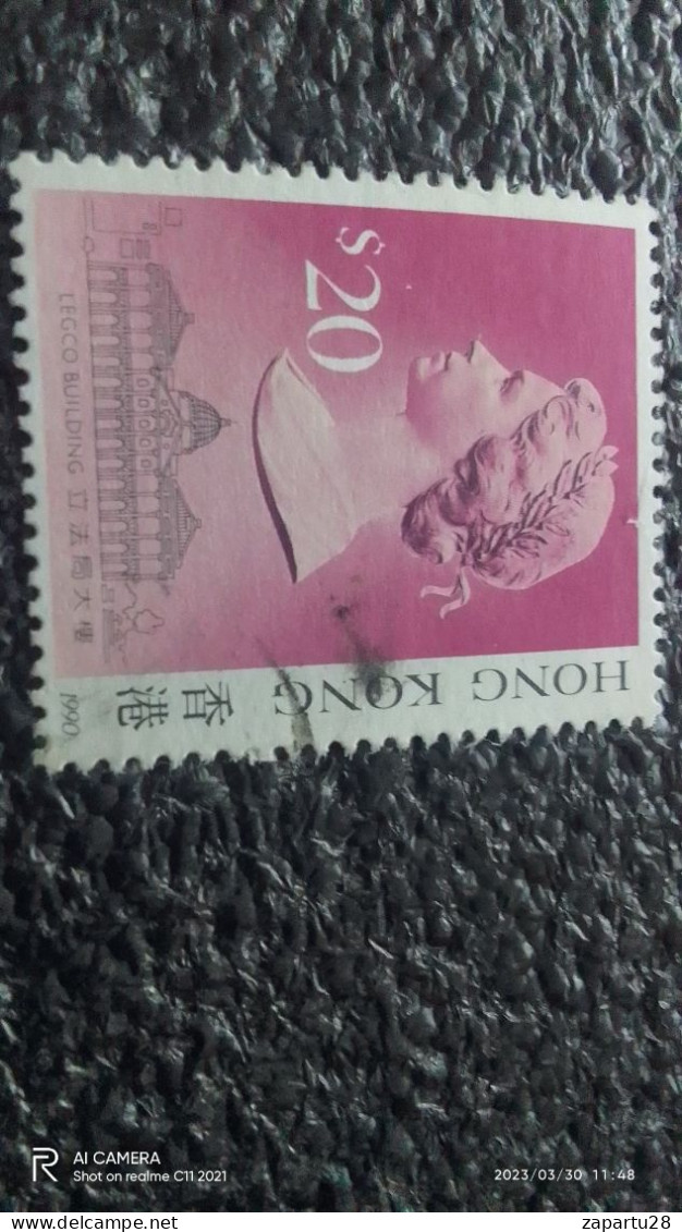 HONG KONG-1987    20$   ELIZABETH II.. USED - Gebraucht