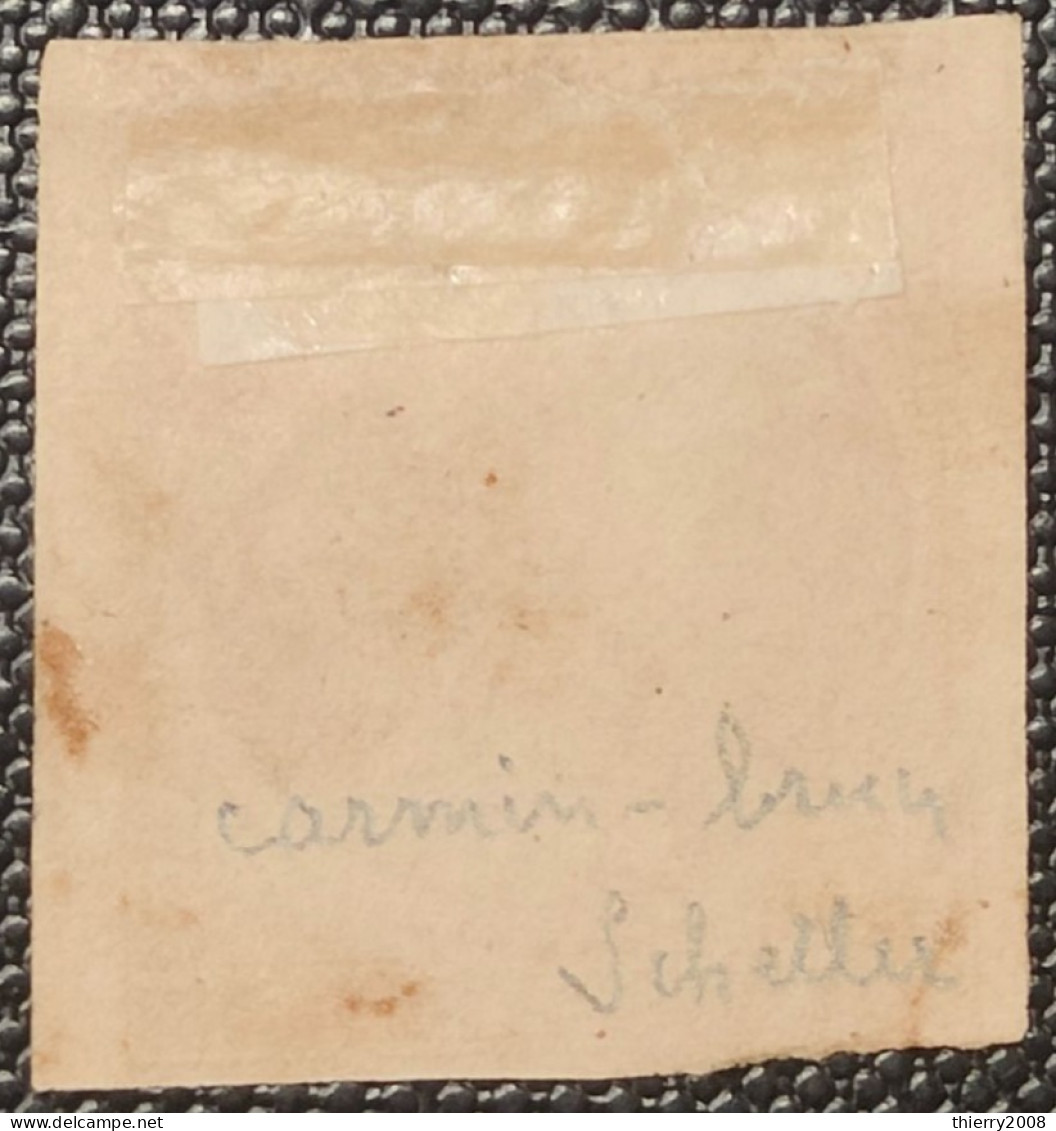 Cérès  N° 6B  (carmin-brun) Avec Oblitération Grille De 1948 Avec Deux Voisins, Signé SCHELLER  TB - 1849-1850 Ceres