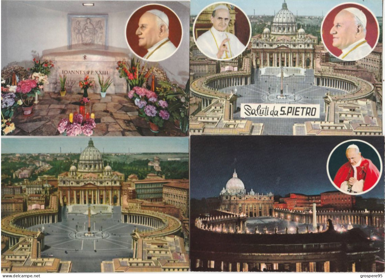 CITTA DEL VATICANO PAOLO VI + GIOVANNI XXIII + BASILICA DI SAINT PIETRO +CERIMONIA PAPALE....11 CARTES - Vatican