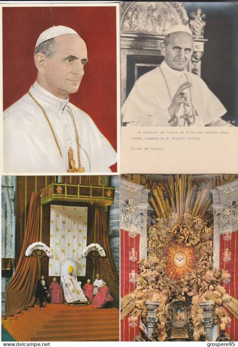 CITTA DEL VATICANO PAOLO VI + GIOVANNI XXIII + BASILICA DI SAINT PIETRO +CERIMONIA PAPALE....11 CARTES - Vatican