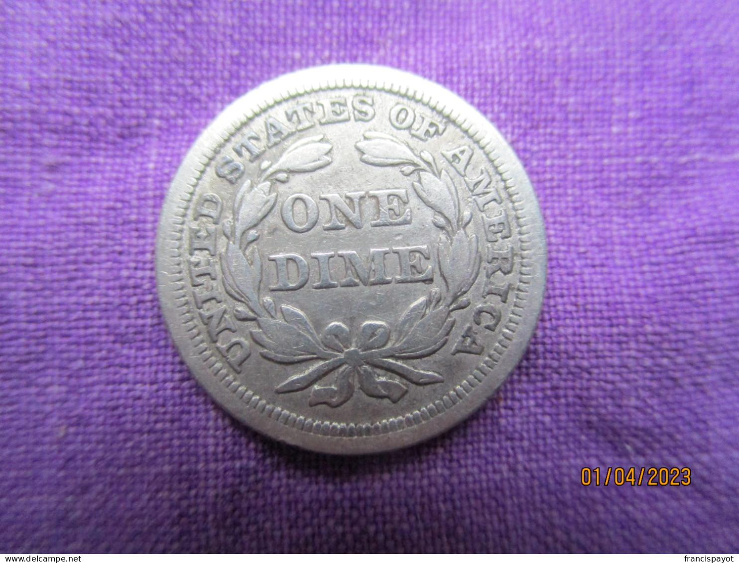 USA Dime 1854 (silver) - 1837-1891: Seated Liberty (Liberté Assise)