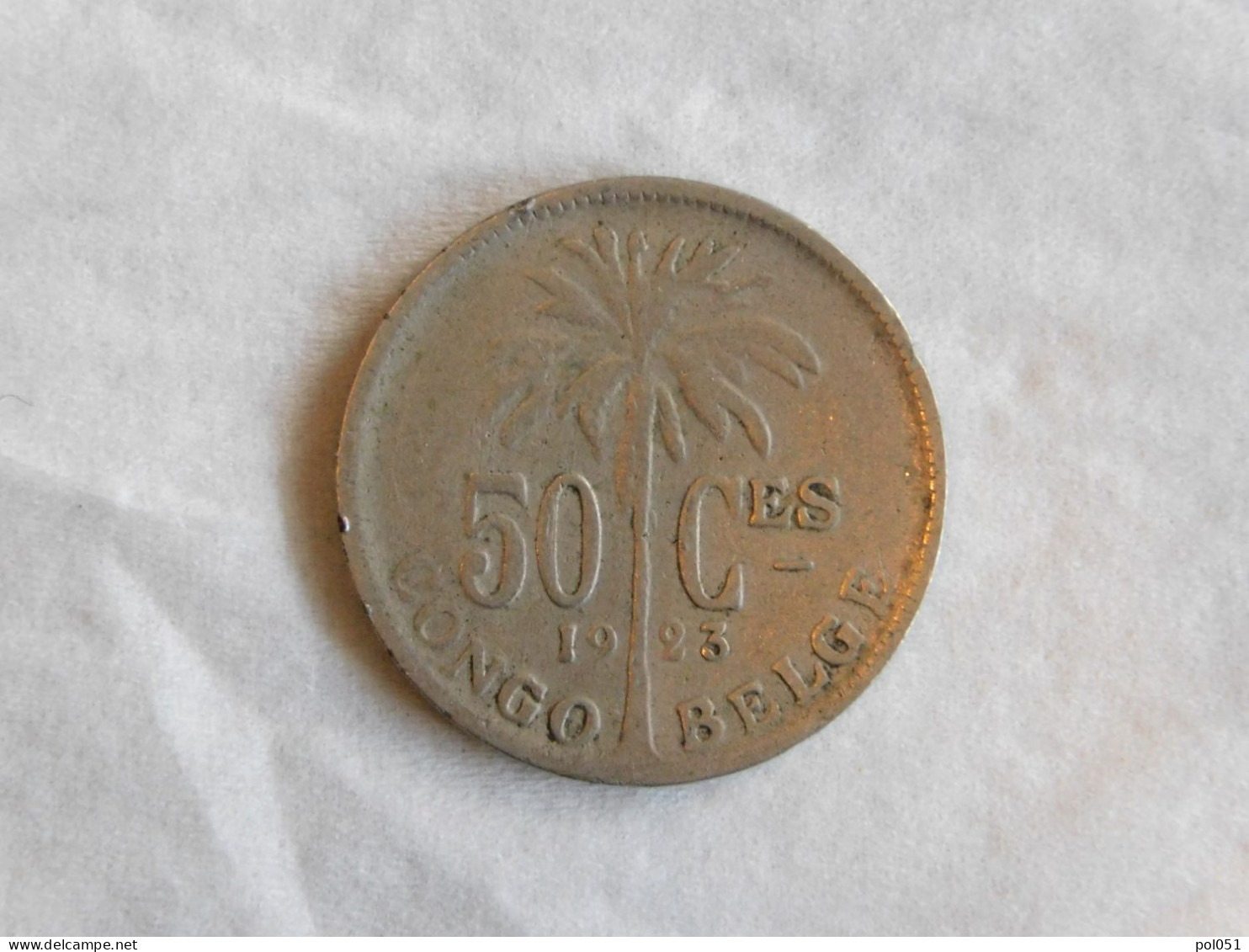 Congo Belge Ruanda-Urundi 50 Centimes Cent 1923 - 1910-1934: Albert I.