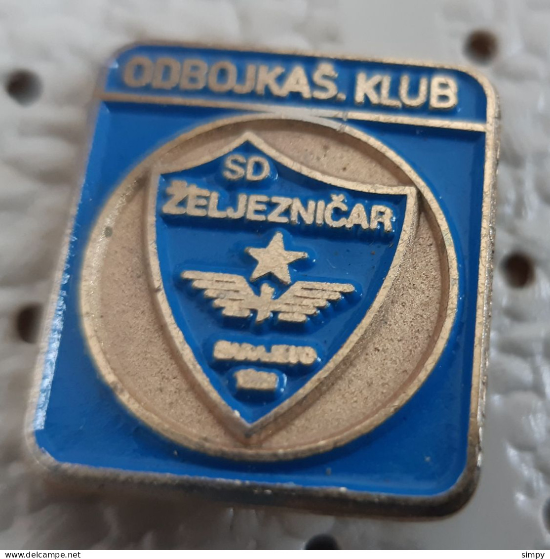 Volleyball Club Zeljeznicar Sarajevo Bosnia Ex Yugoslavia   Vintage Pin - Volleyball