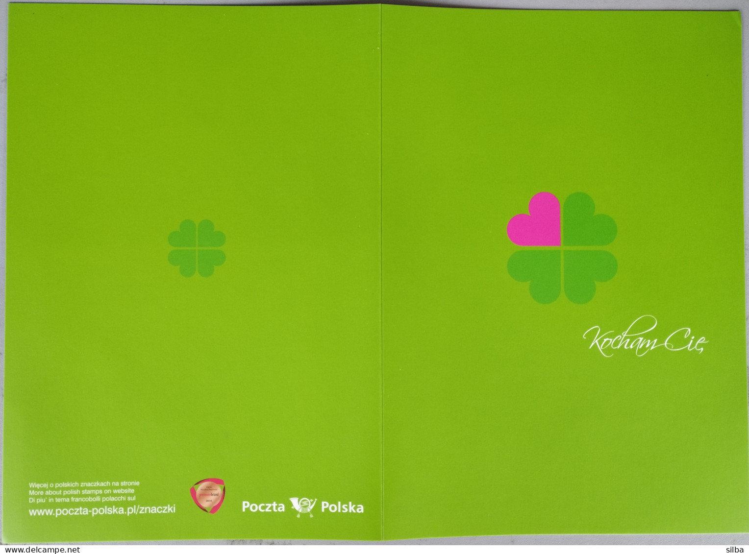 Poland 2009 / Valentines Day, Celebration, Love, Four-leaf Clover, Happiness / MNH Stamp + FDC / Souvenir Folder - Cartas & Documentos