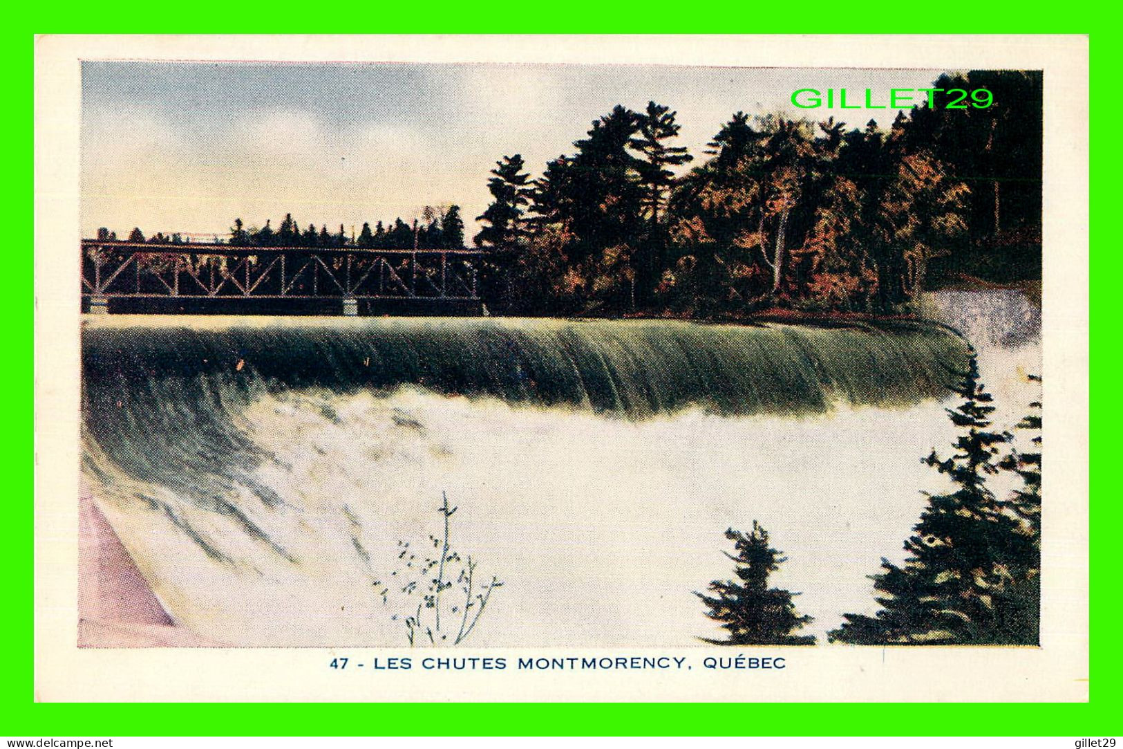 CHUTES MONTMORENCY, QUÉBEC - Q.P.E. - LORENZO AUDET ENR.ÉDITEUR No 47- - Chutes Montmorency