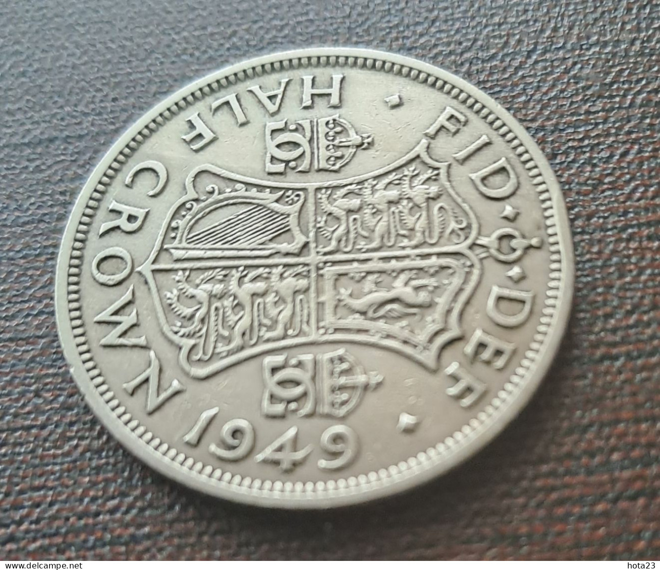 1949 Half Crown, United Kingdom, George VI (Copper-Nickel, 14.1 G), About F+ - K. 1/2 Crown