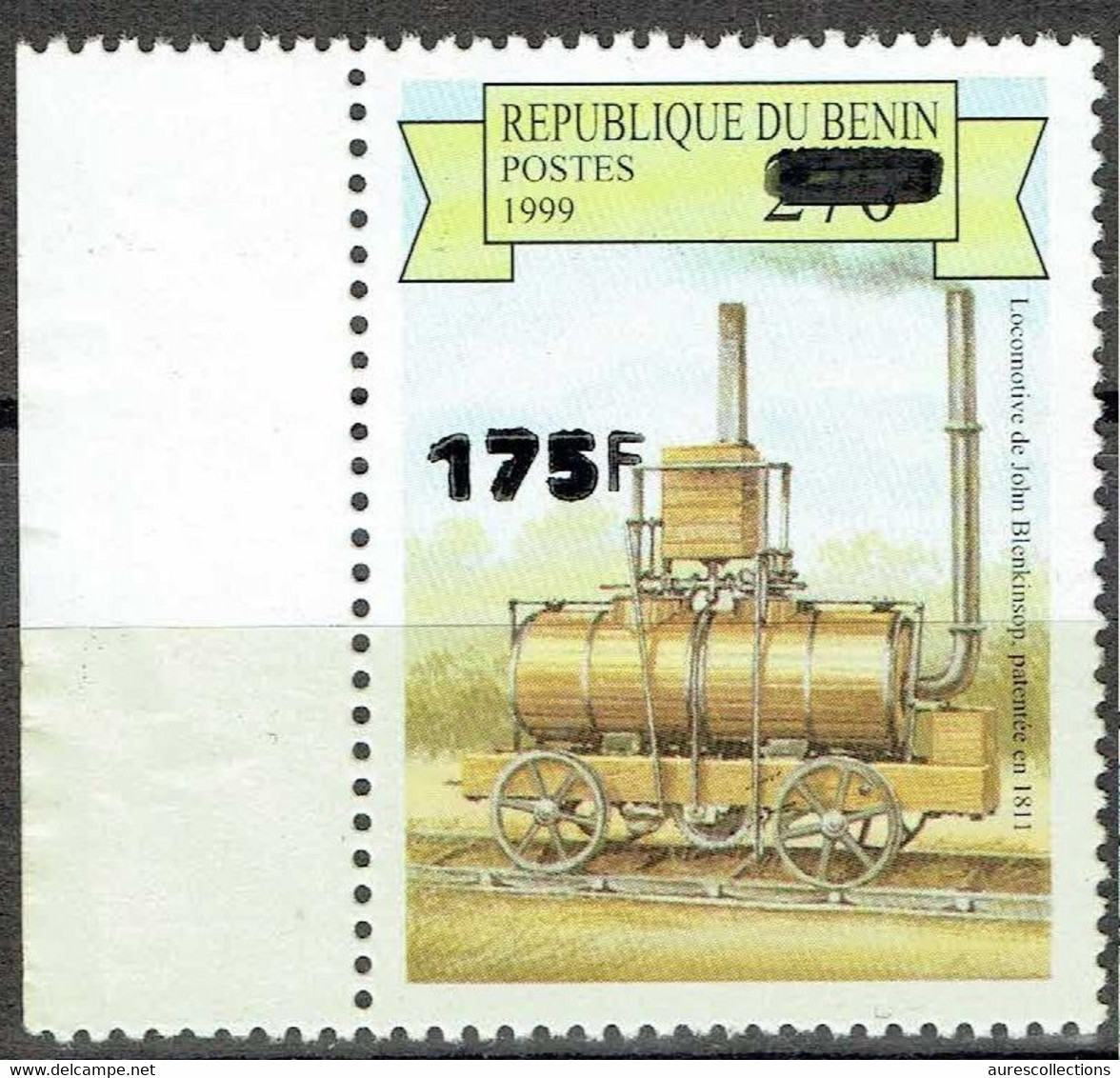 BENIN 2005 2006 MICHEL 1390 175F /270F Val 60€ - LOCOMOTIVE TRAINS JOHN BLENKINSOP - OVERPRINTED OVERPRINT SURCHARGE MNH - Bénin – Dahomey (1960-...)