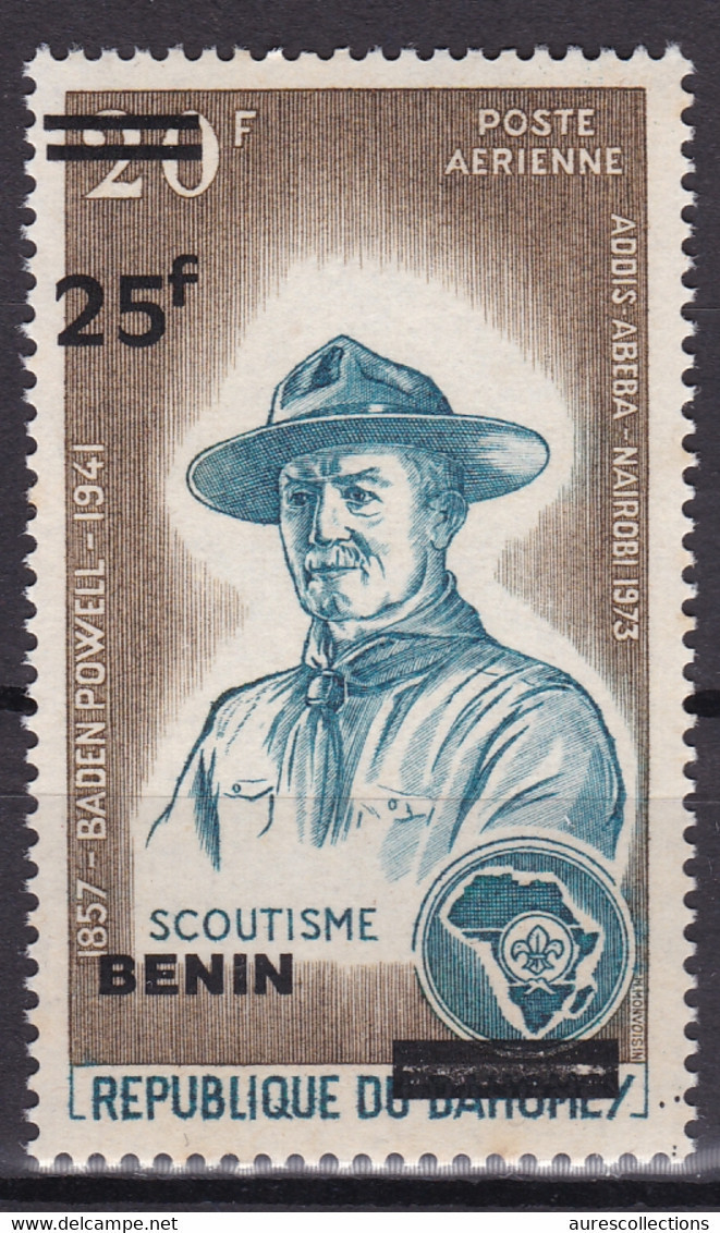 BENIN 2008 2009 MICHEL 1519 I 25F /20F Val 130€- SCOUTING SCOUTISM SCOUTISME SCOUT - OVERPRINTED OVERPRINT SURCHARGE MNH - Bénin – Dahomey (1960-...)
