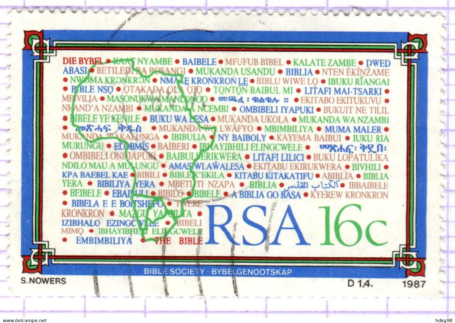 RSA+ Südafrika 1987 Mi 716 Bibelgesellschaft - Usados