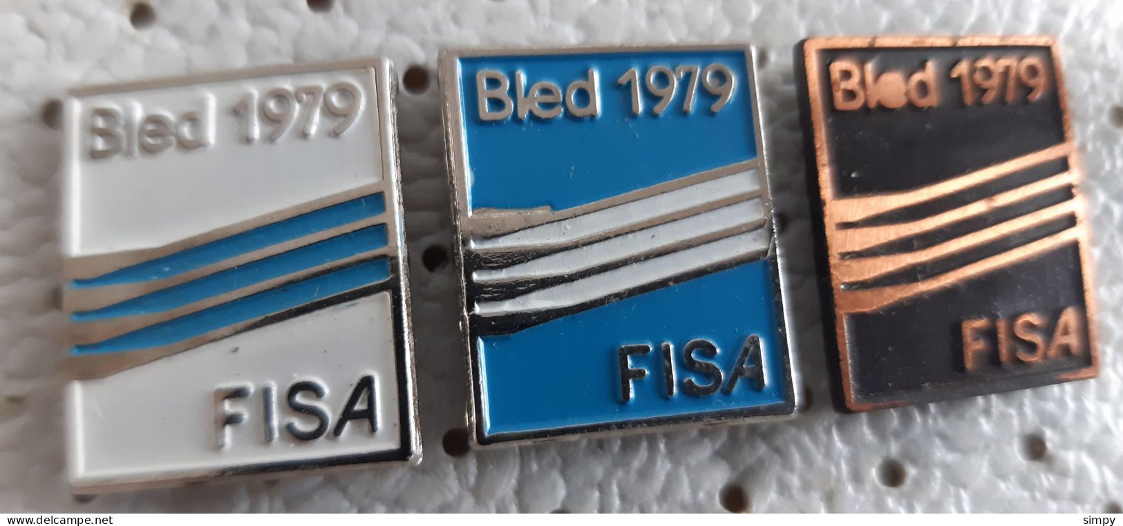 World Rowing  Championship Bled 1979 FISA SLOVENIA Ex Yugoslavia Pins - Canottaggio