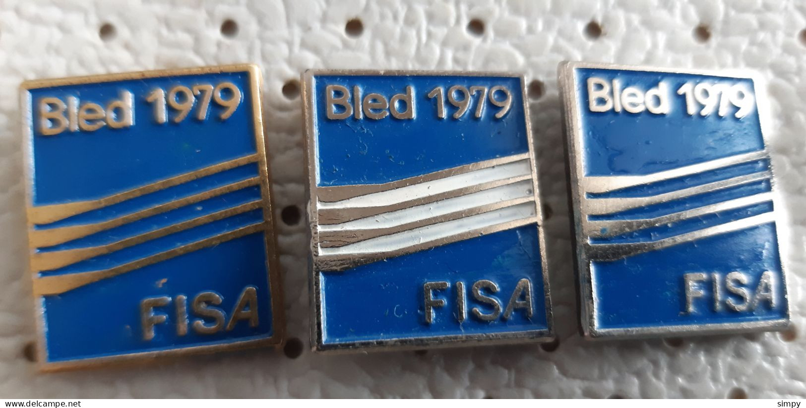World Rowing  Championship Bled 1979 FISA SLOVENIA Ex Yugoslavia Pins - Aviron