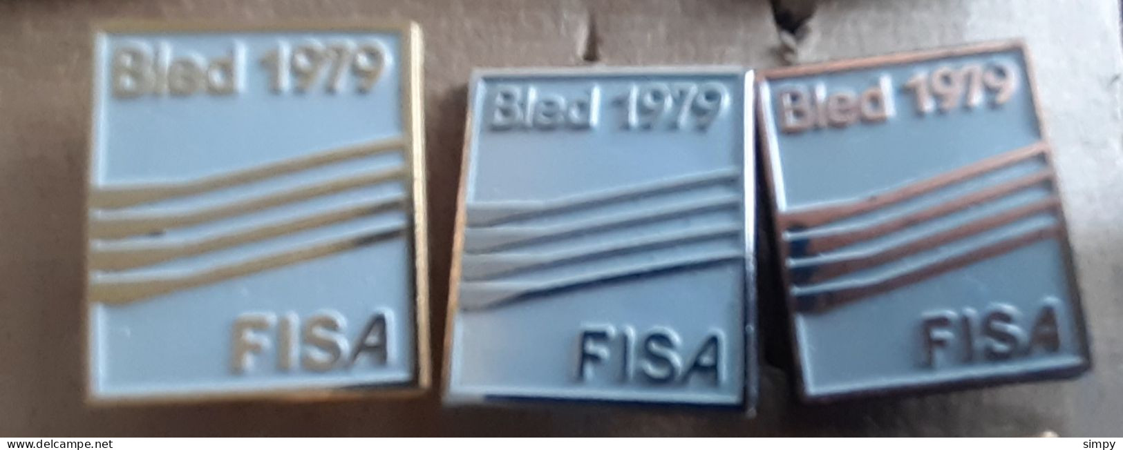 World Rowing  Championship Bled 1979 FISA SLOVENIA Ex Yugoslavia Pins - Rowing