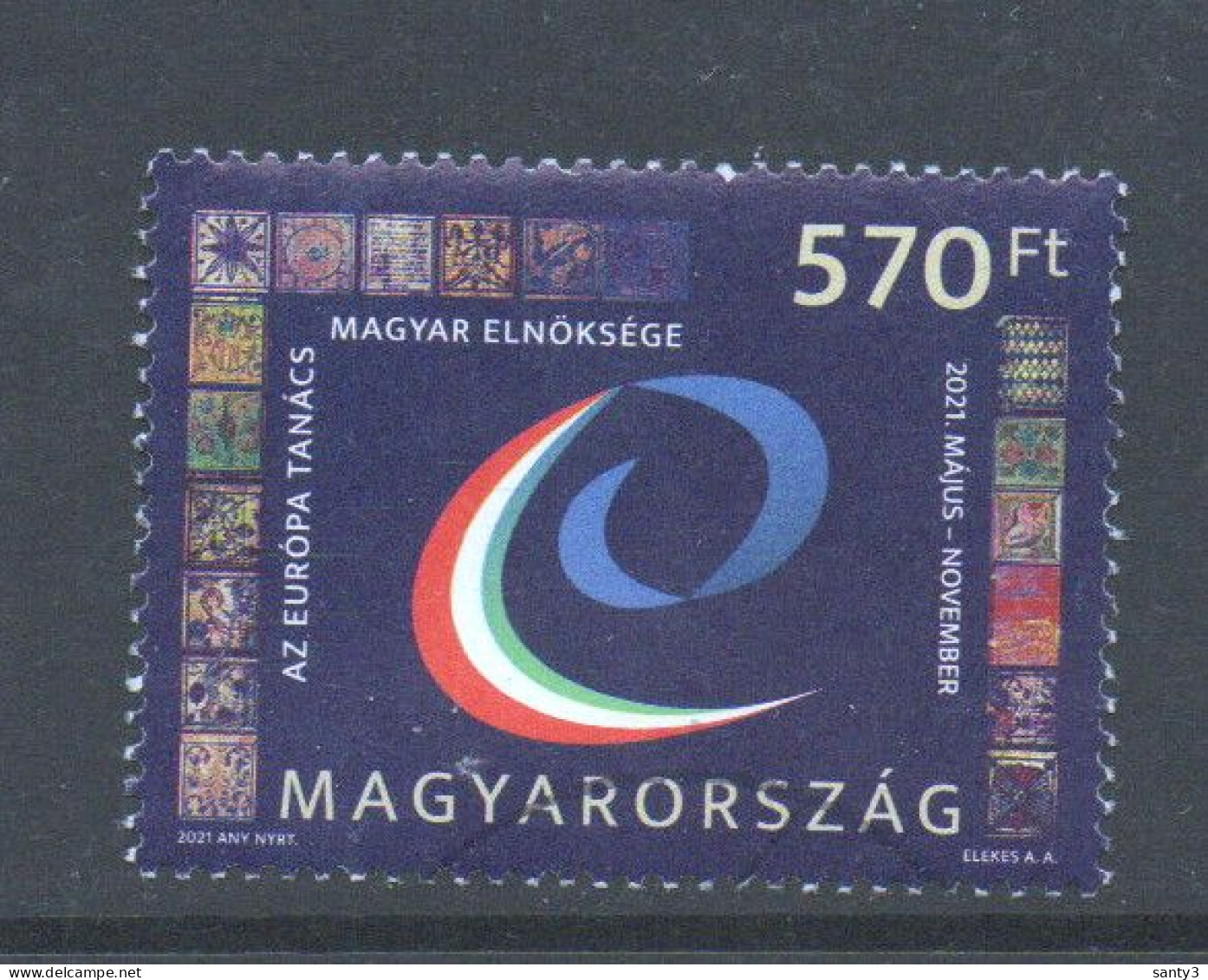 Hongarije 2021 Yv 4825, Hoge Waarde, Gestempeld - Used Stamps