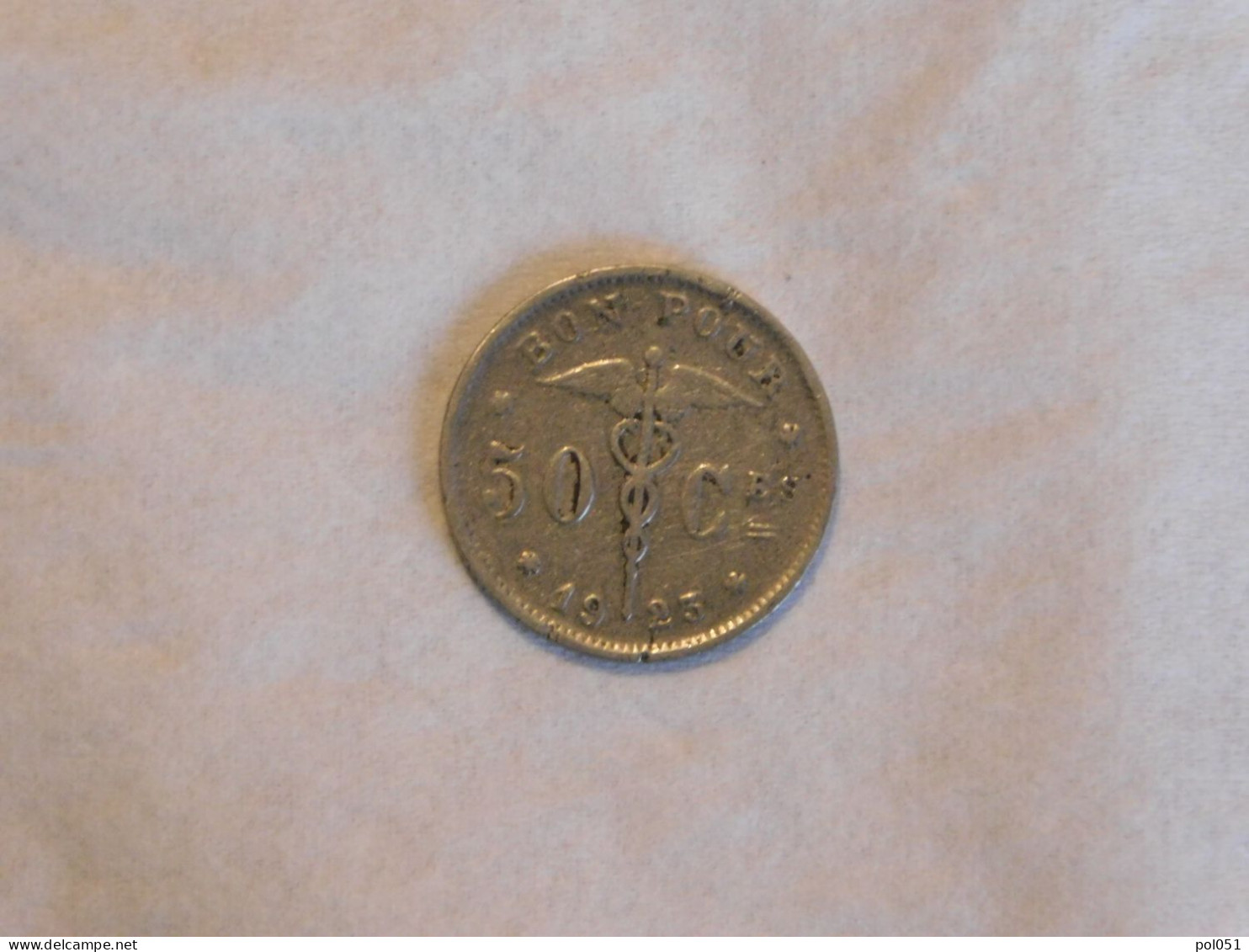 BELGIQUE Bon Pour 50 Cent Centimes 1923 Belgium - 50 Cent