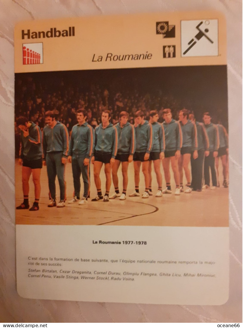 Fiche Rencontre Handball La Roumanie - Handball