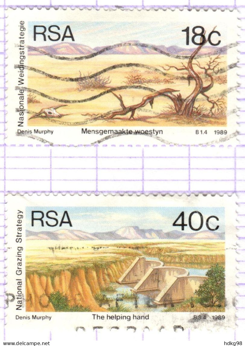 RSA+ Südafrika 1989 Mi 771 773 Landschaften - Usados