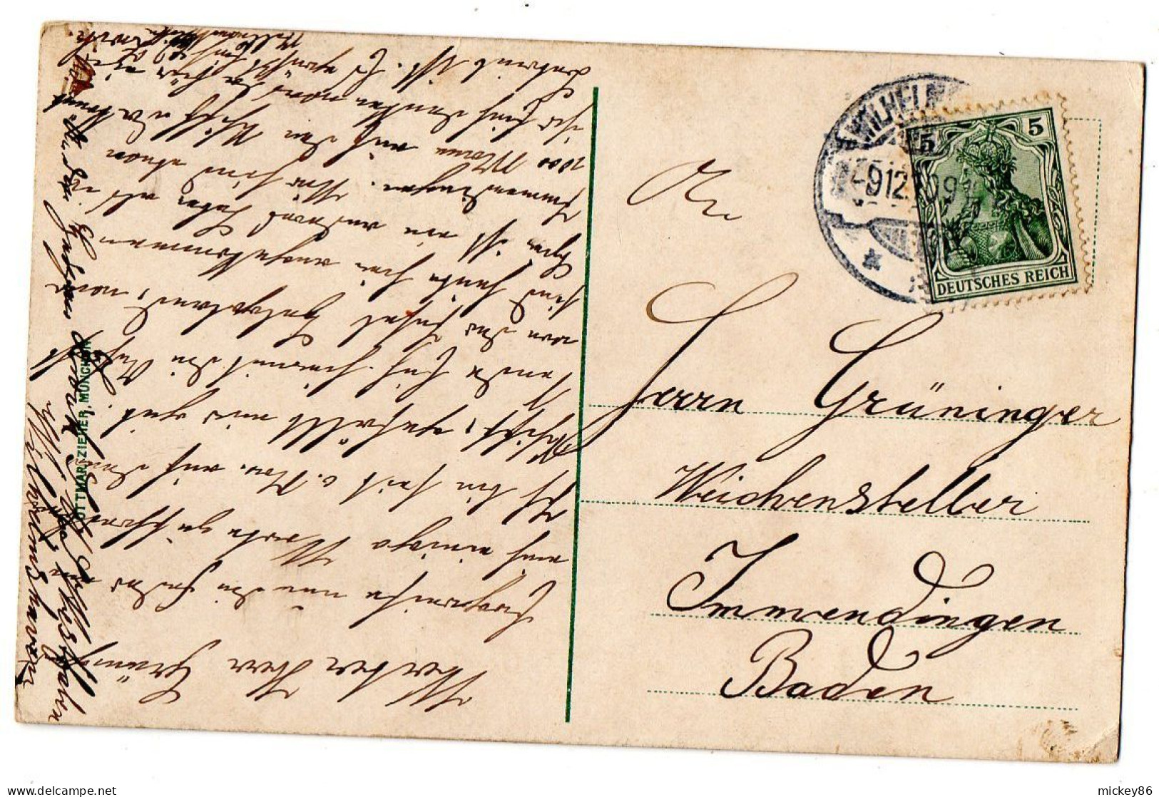 Allemagne -- HELGOLAND -1910-- Gruss Aus Helgoland --Multivues ..colorisée...timbre...cachet - Helgoland