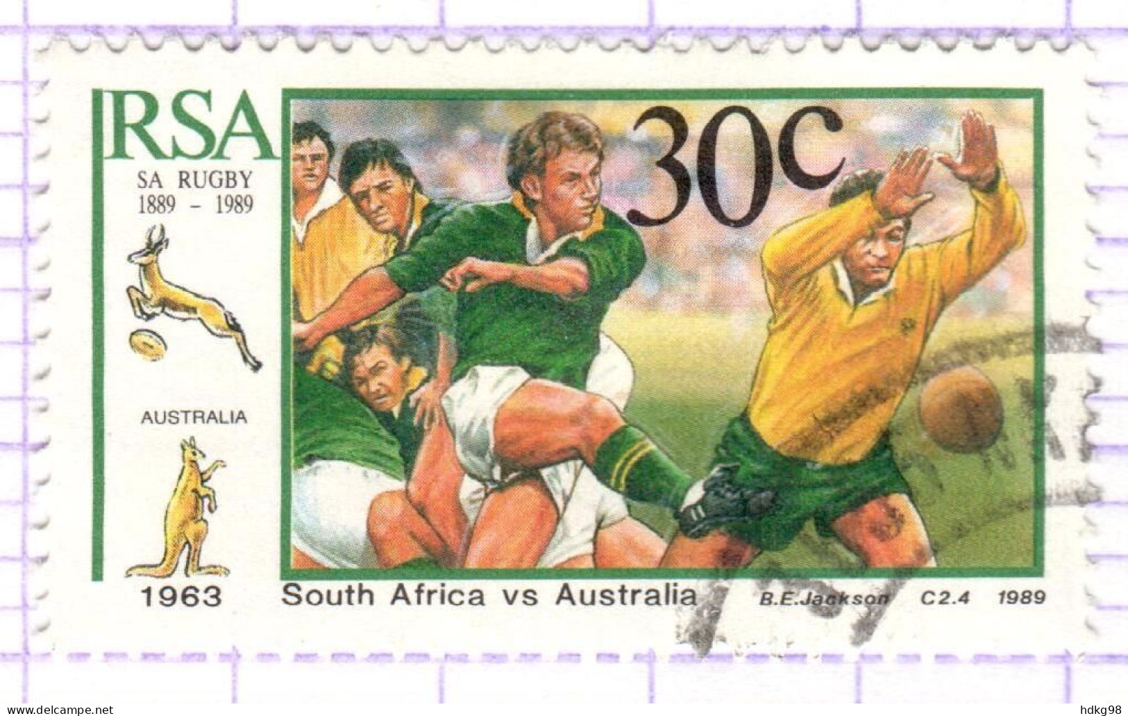 RSA+ Südafrika 1989 Mi 776 Rugby - Oblitérés