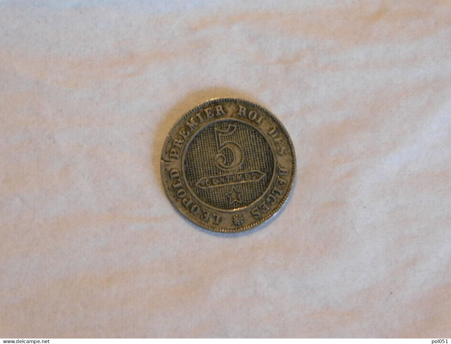 BELGIQUE 5 Cent Centimes 1862 Belgium - 5 Centimes