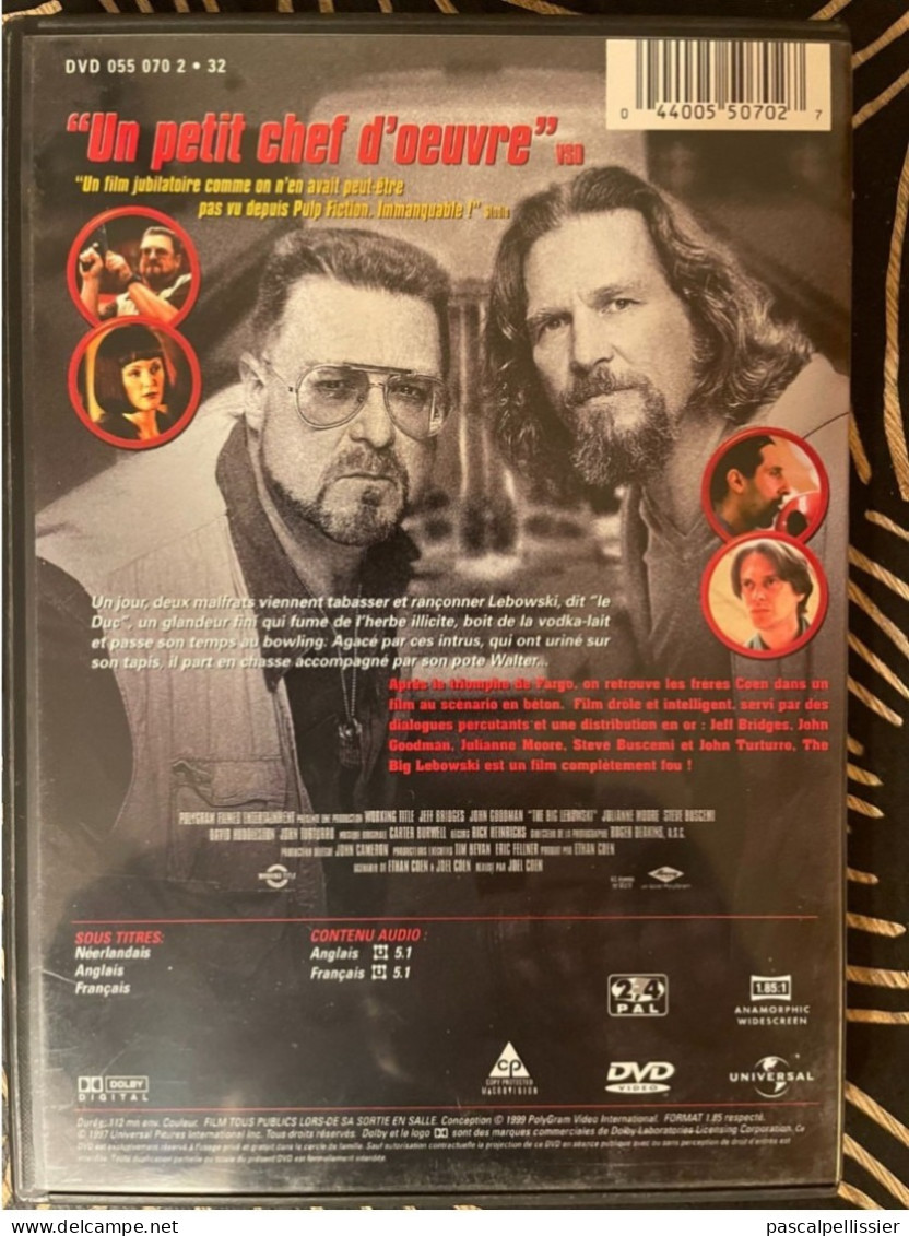 DVD - THE BIG LEBOWSKI - Avec Le Duc ! ( Jeff BRIDGES ) - Film Des Frères COEN - - Komedie