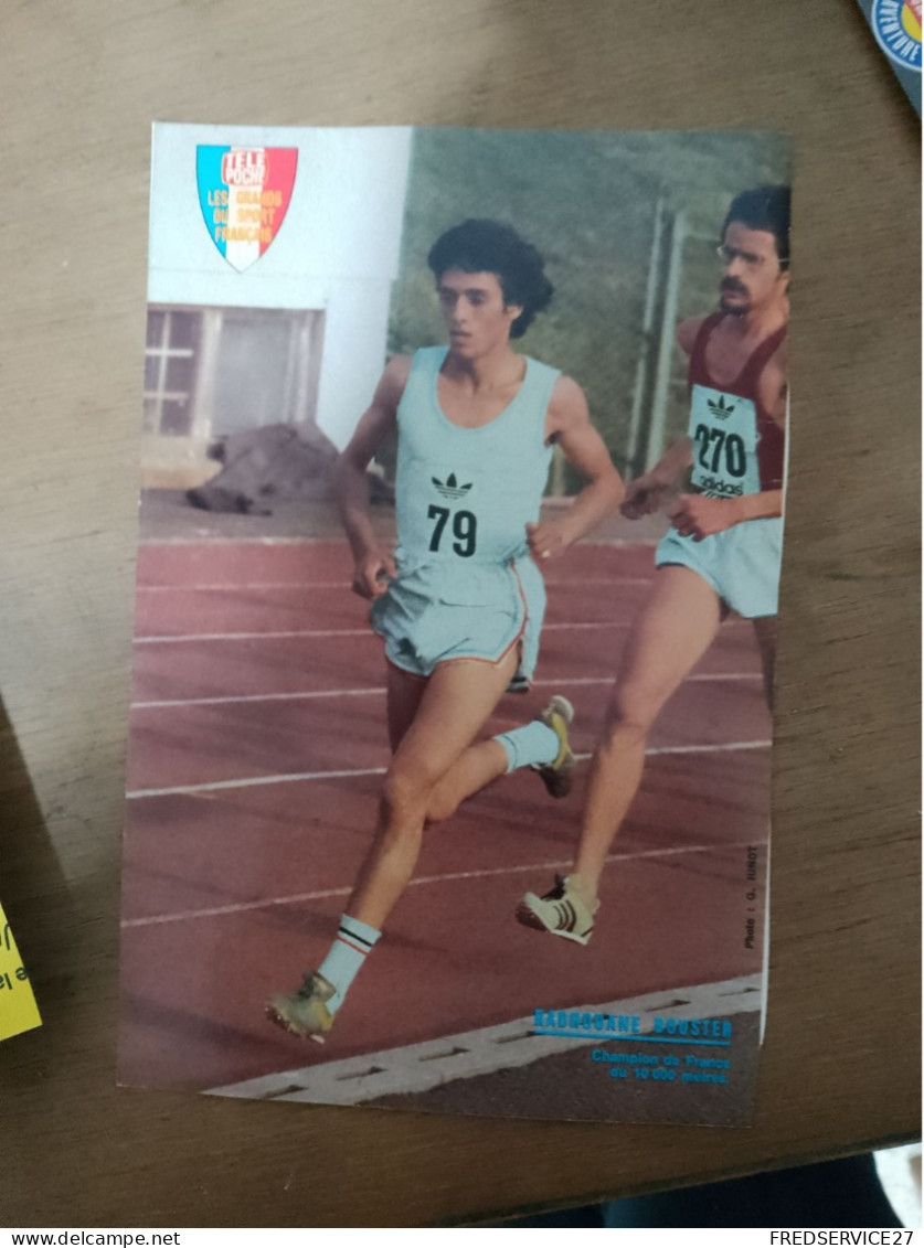 393 //  IMAGE "TELE POCHE" / " RADHOUANE BOUSTER / CHAMPION DE FRANCE DU 10000 METRES " - Atletica