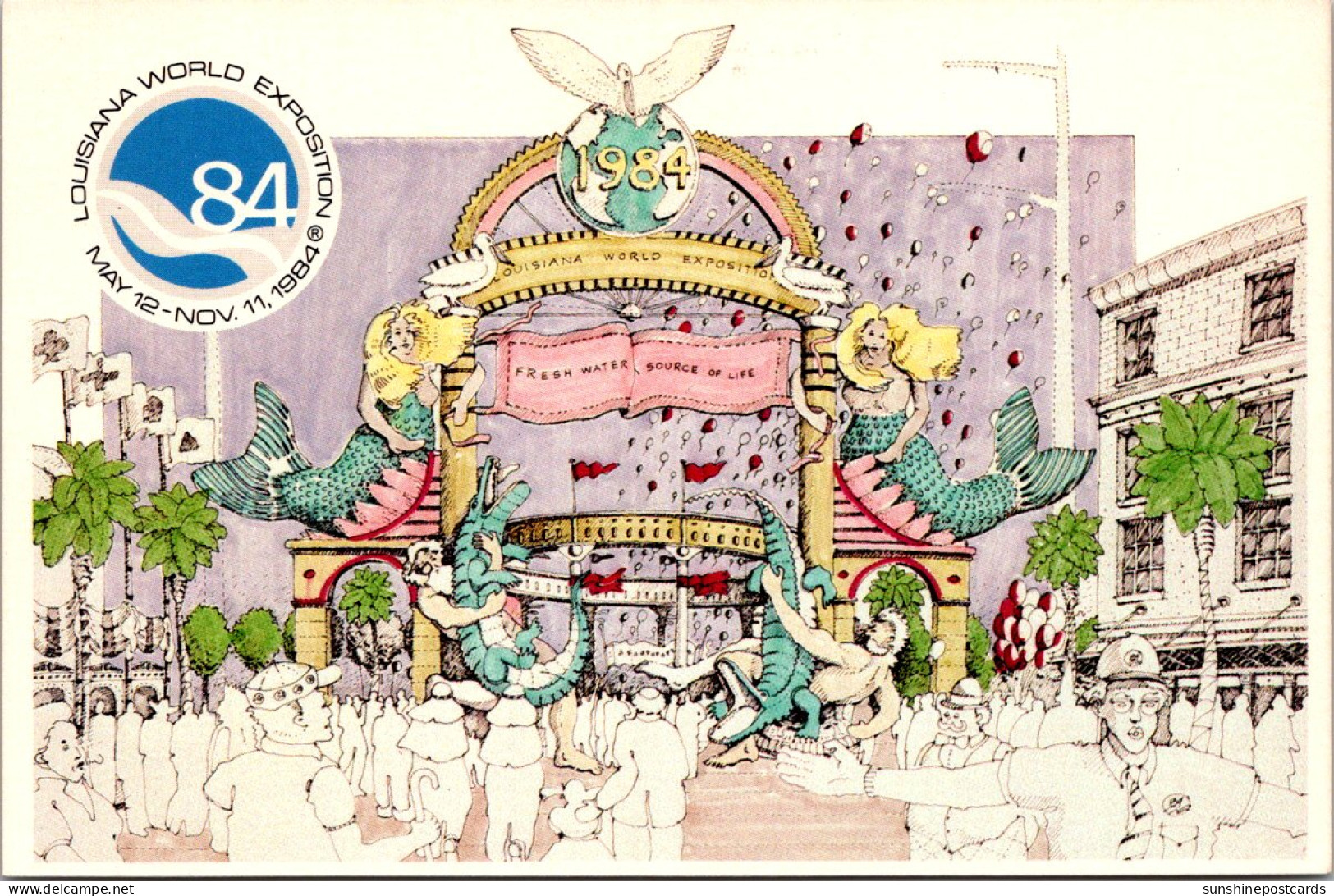 Louisiana New Orleans Louisiana World Expo 84 Canal Street Entrance Gate - New Orleans