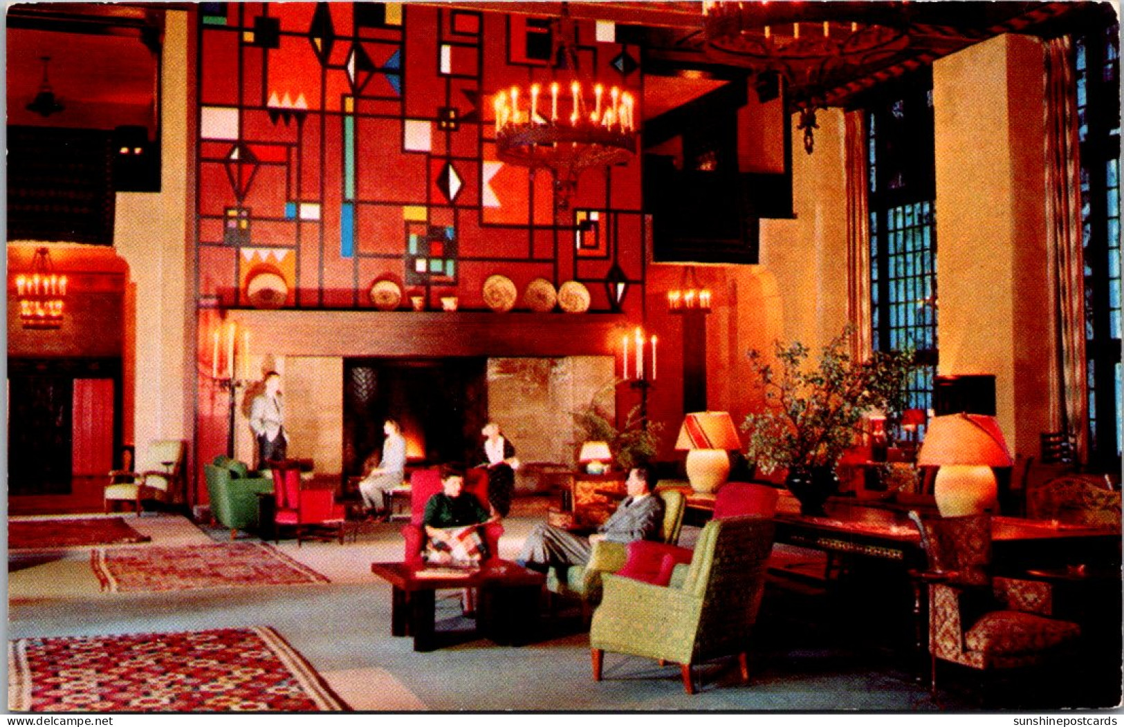 California Yosemite National Park The Great Lounge Of The Ahwahnee Hotel - Yosemite