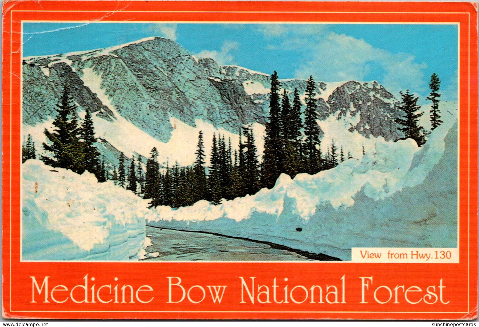 Montana Medicine Bow National Forest Snowy Range From Highway 130 1994 - Altri & Non Classificati