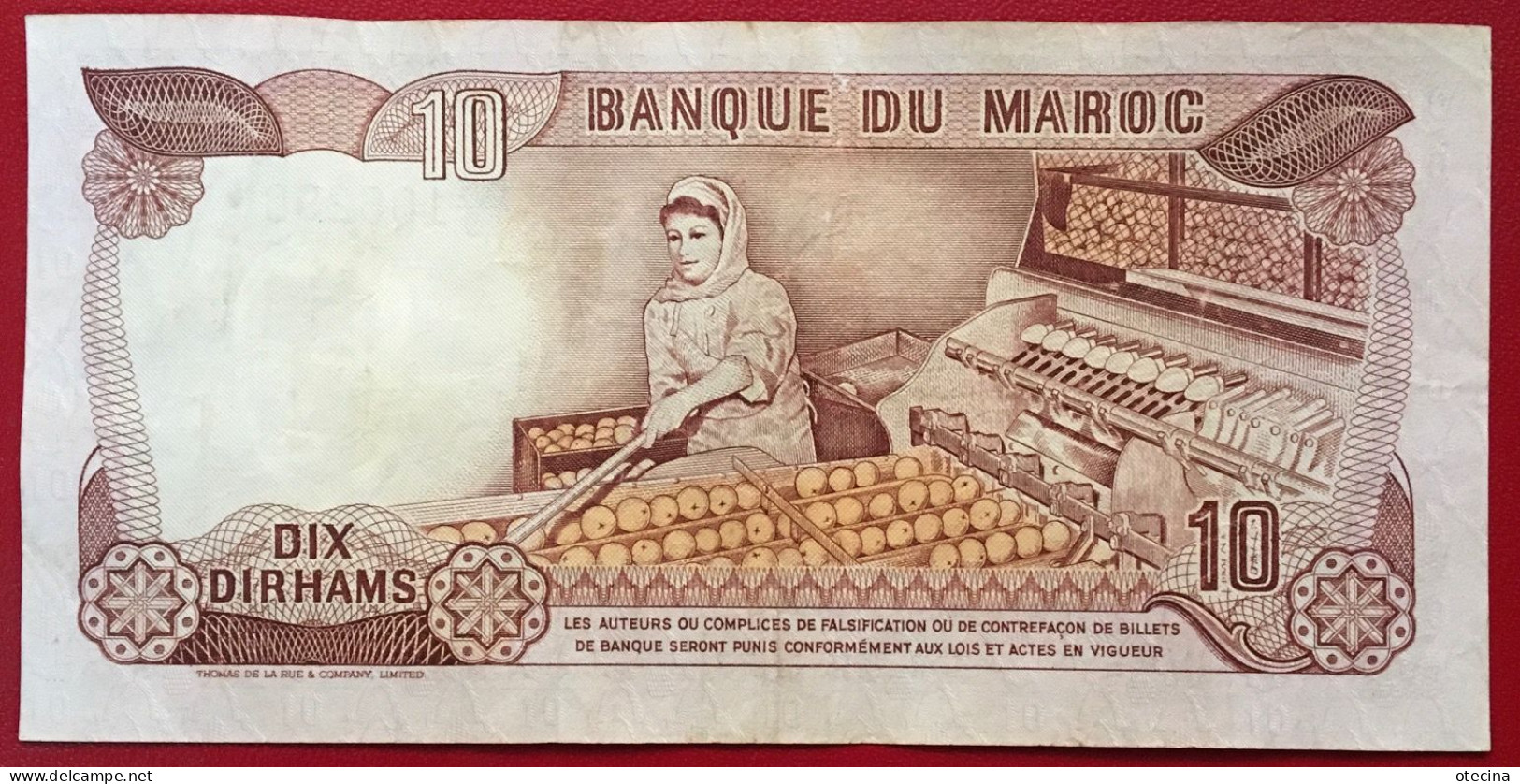 MAROC 10 Dirhams 1985 P#57 XF - Marocco