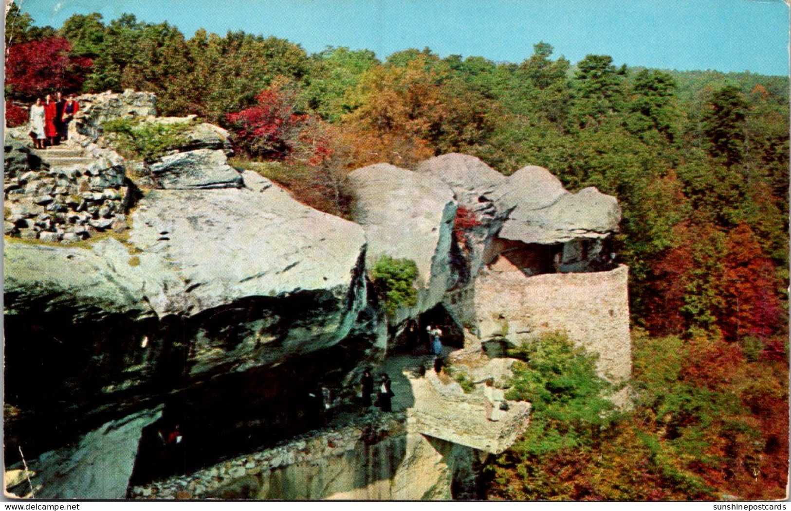 Tennessee Chattanooga Lookout Mountain Rock City Observation Point And Undercliff Terrace From Lover's Leap 1957 - Chattanooga