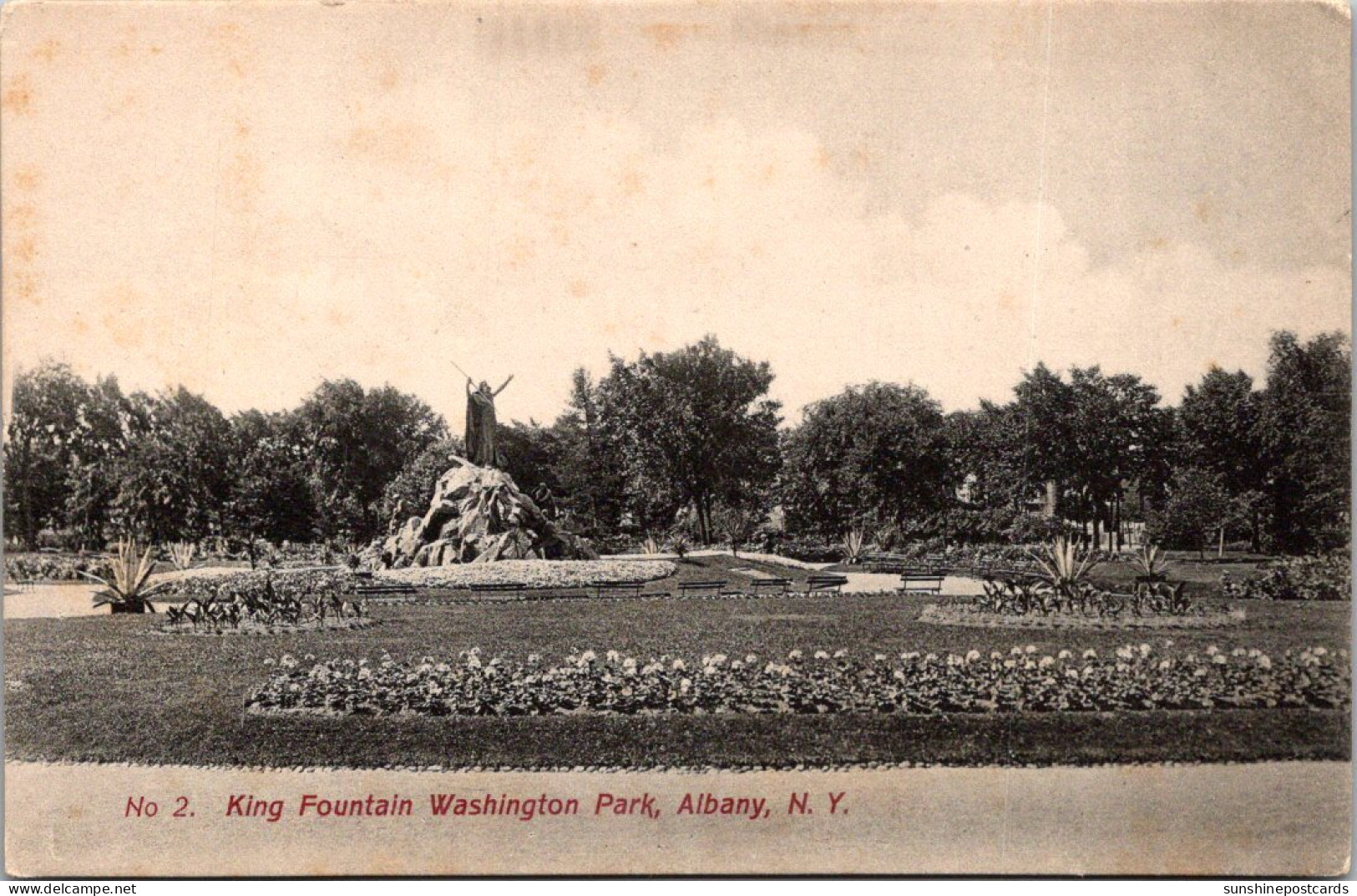 New York Albany Washington Park King Fountain - Albany