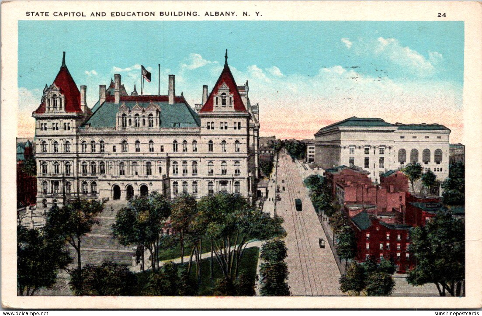 New York Albany State Capitol And Education Building 1930 - Albany