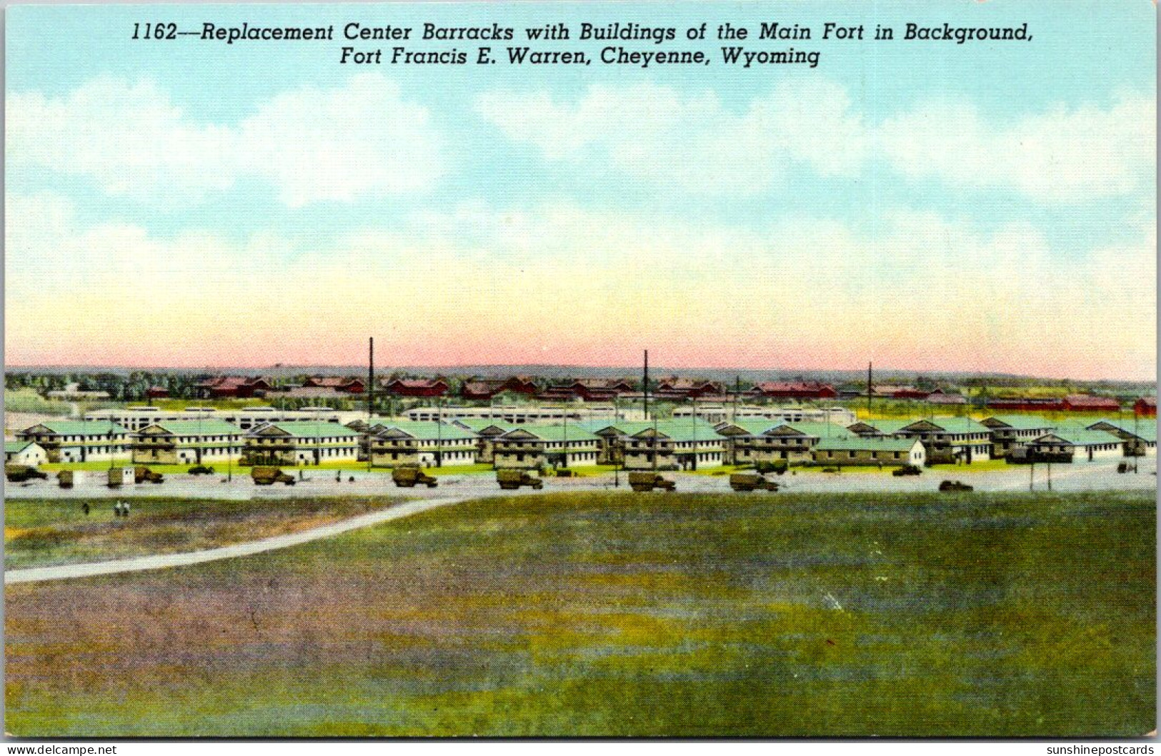 Wyoming Cheyenne Fort Francis E Warren Replacement Center Barracks - Cheyenne