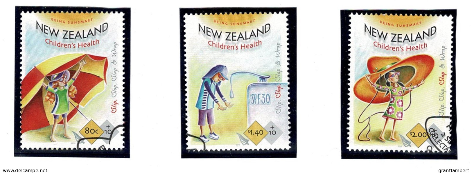 New Zealand 2015 Health Stamps Set Of 3 Used - Gebruikt