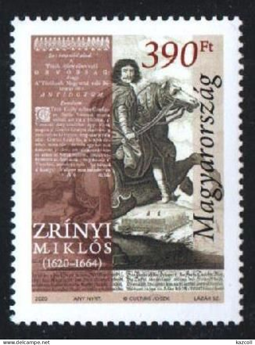 Hungary 2020. 400th Anniversary Of The Birth Of Miklós Zrínyi. Hero Of Szigetvar MNH - Ongebruikt