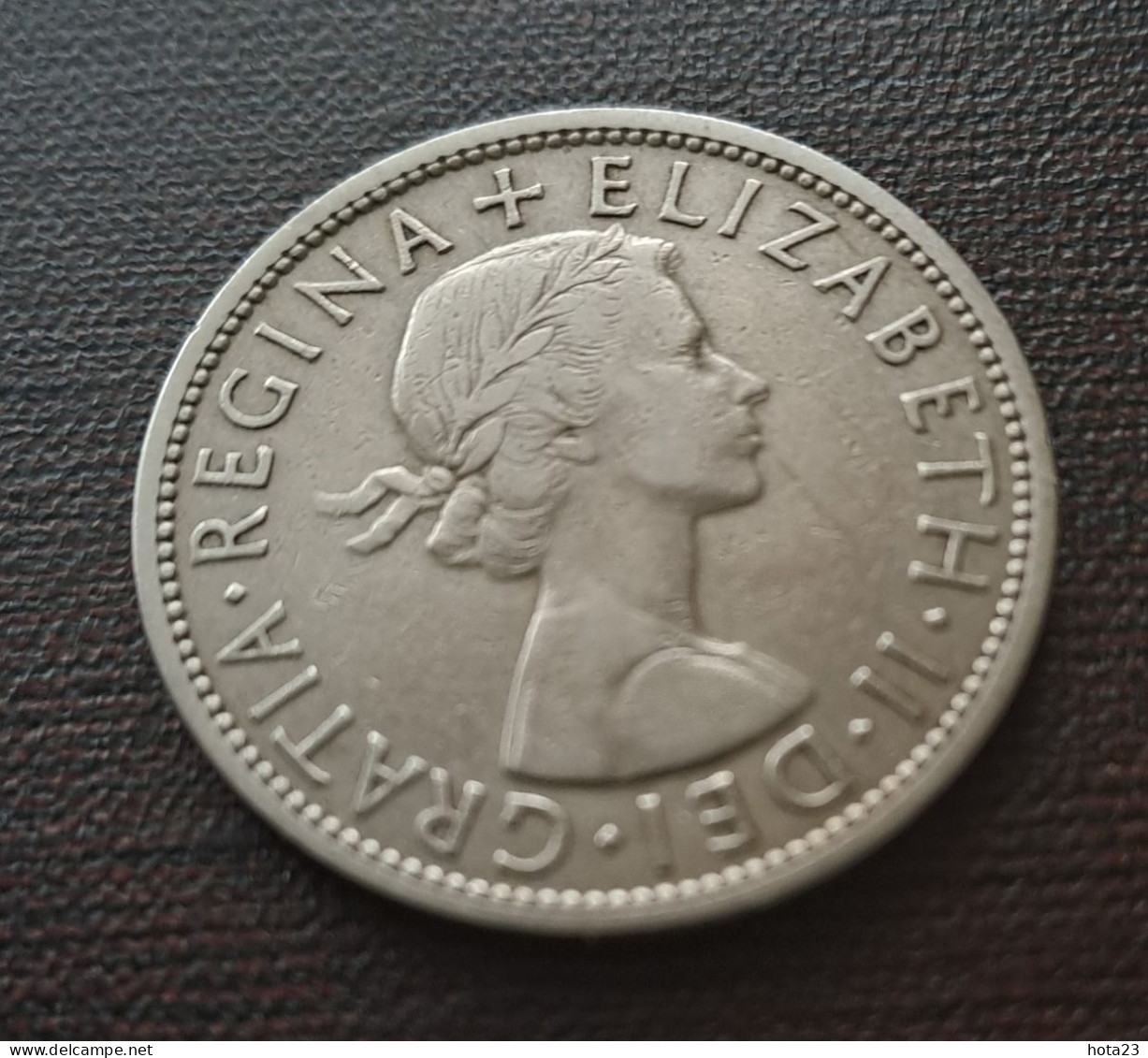 1957 Half Crown, United Kingdom, Elizabeth - K. 1/2 Crown