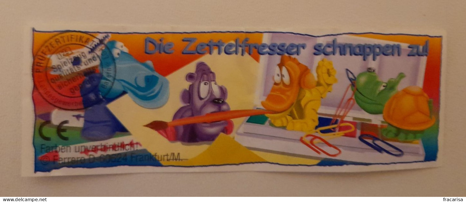 KINDER SURPRISE 2003 Deutch :           BPZ : 705.997 - Instrucciones