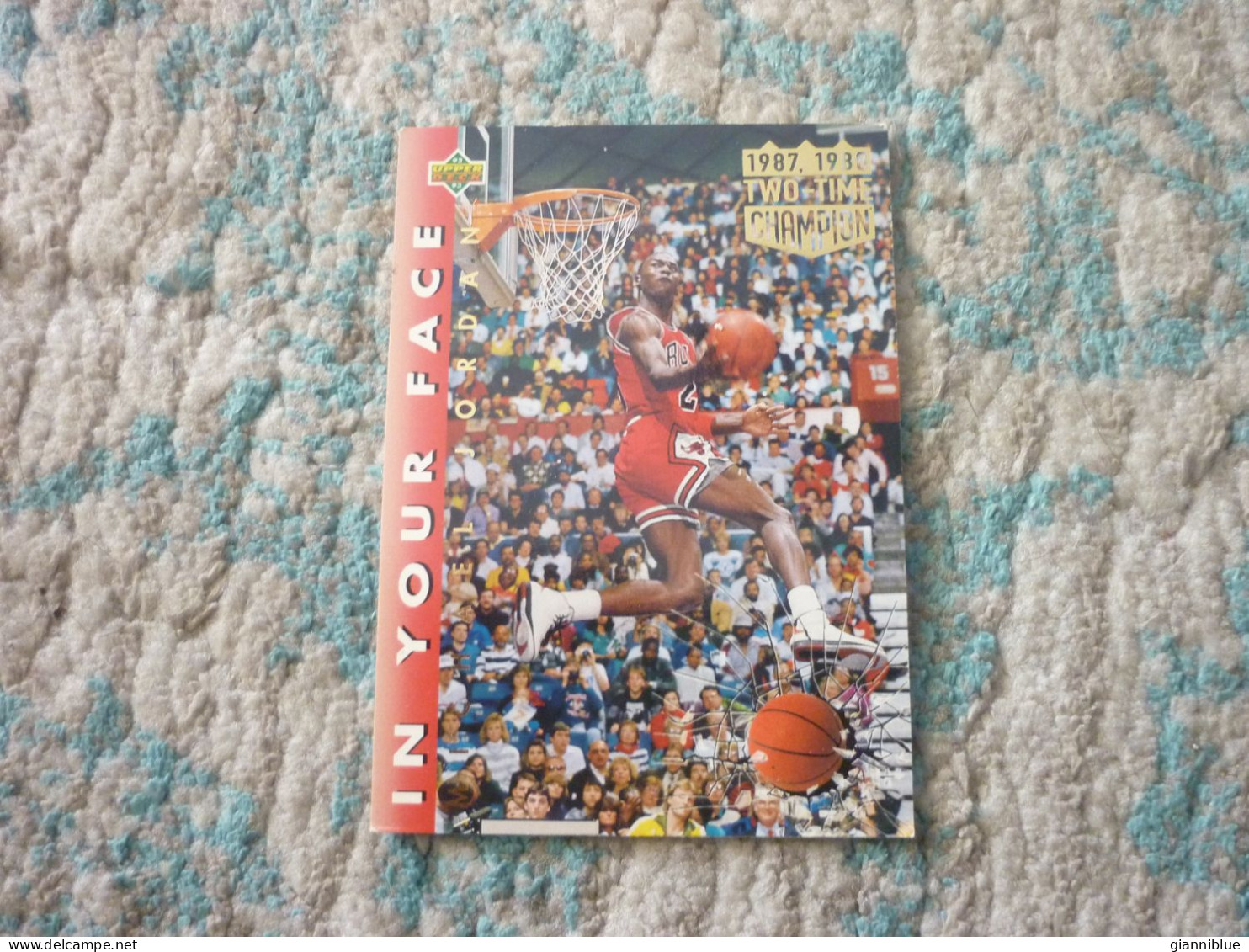 Michael Jordan In Your Face 1992-93 Upper Deck Spanish Edition NBA Basket Basketball Card - 1990-1999