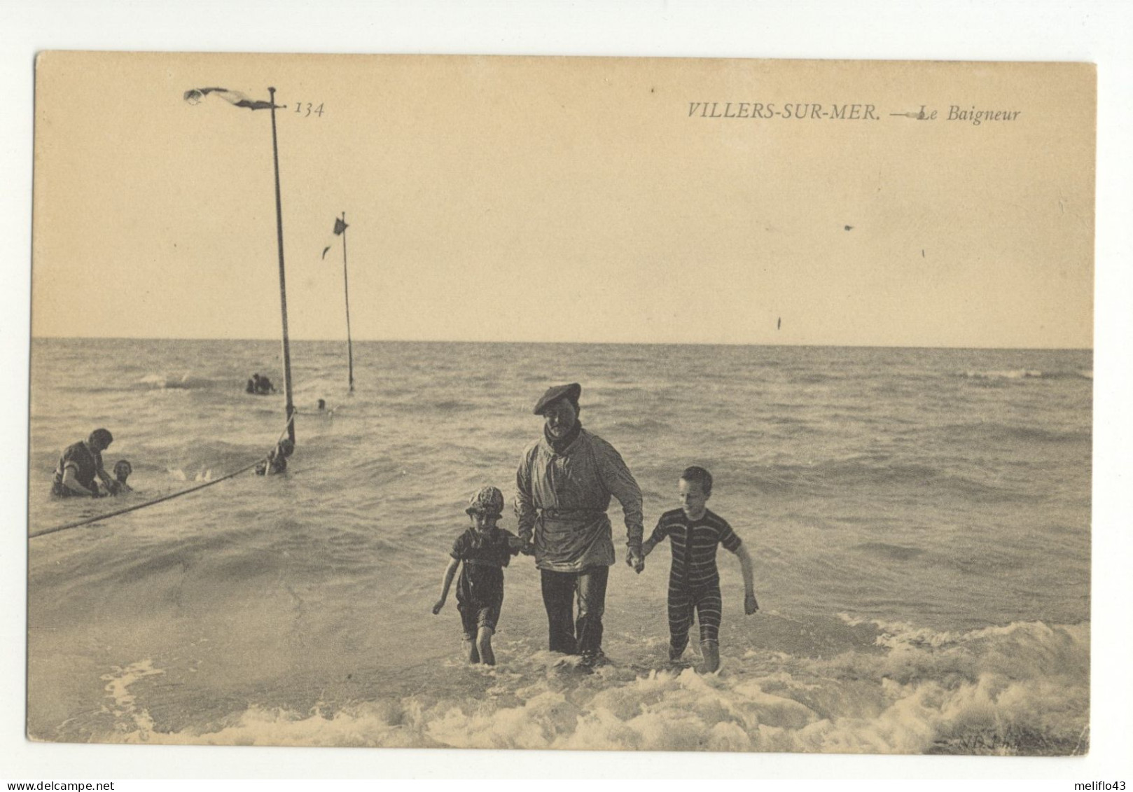 14/ CPA A - Villers Sur Mer - Le Baigneur - Villers Sur Mer