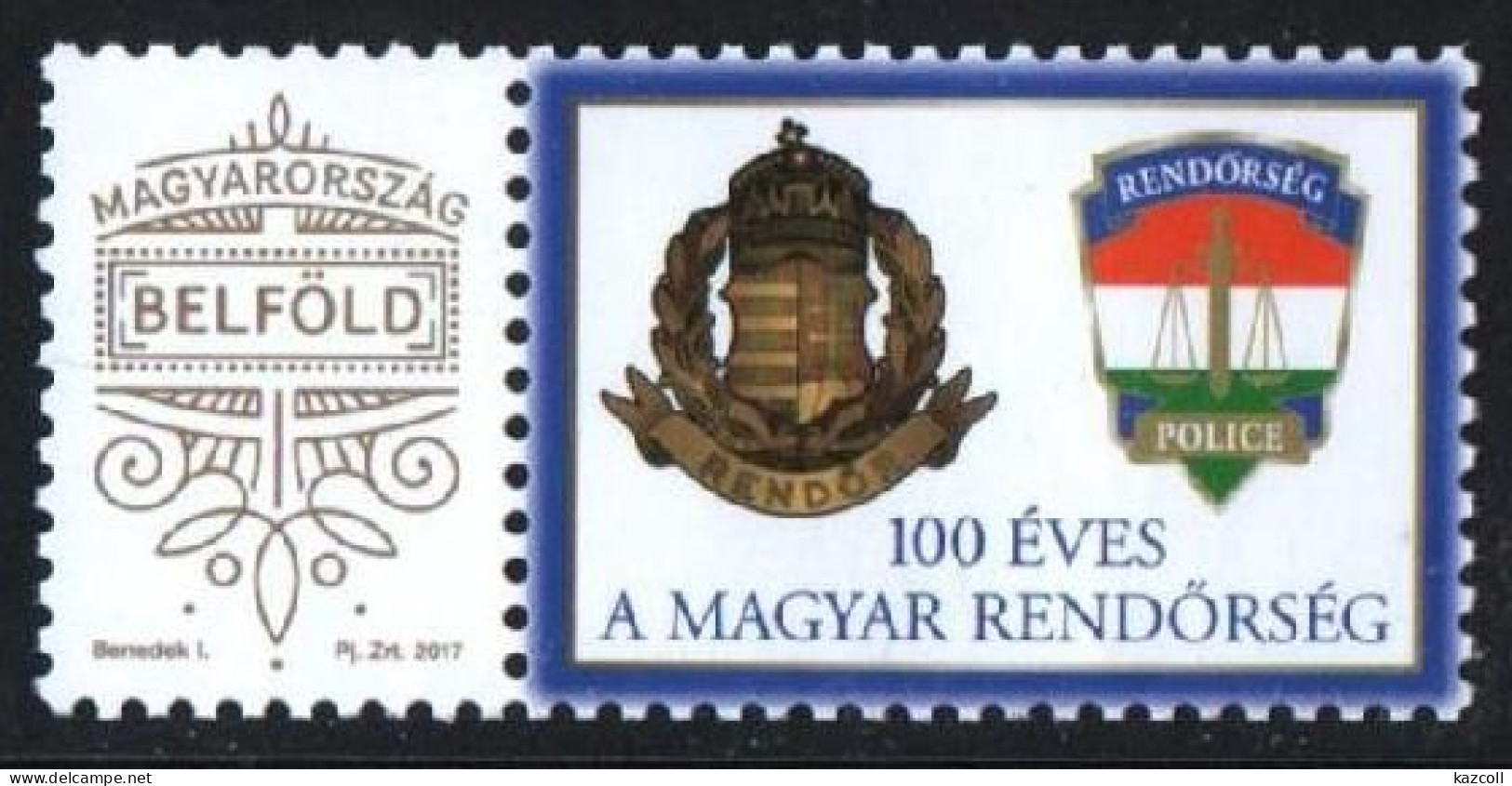 Hungary 2020. 100 Years Of The Hungarian Police Force. MNH - Neufs