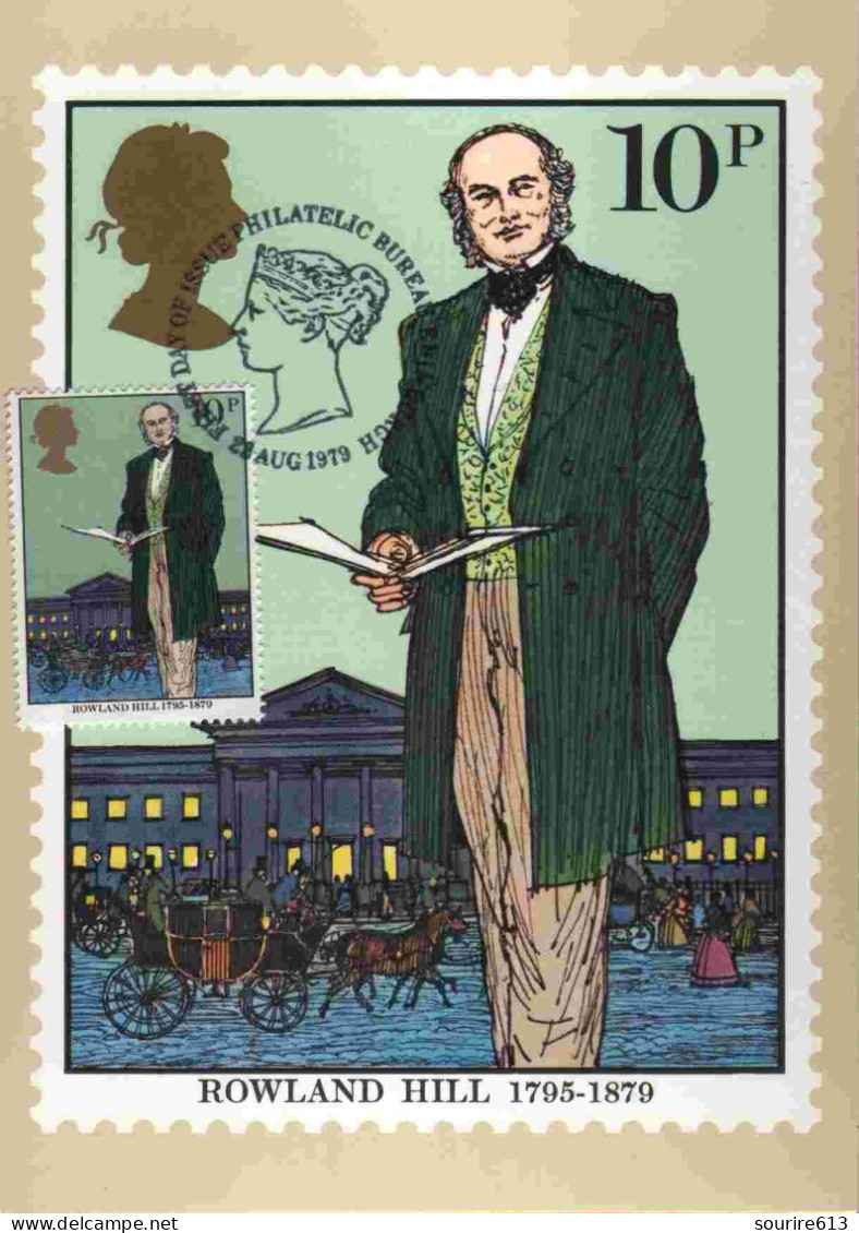 CPJ GB 1979 Célébrités Rowland Hill 1795 1879 - Rowland Hill