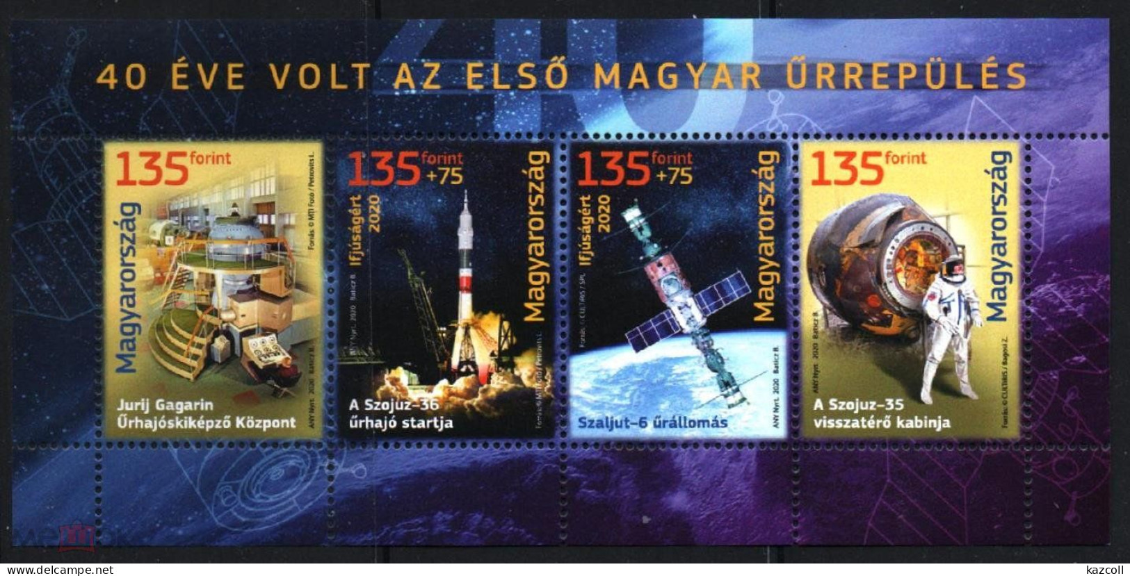 Hungary 2020. The First Hungarian Cosmonaut Bertalan Farkas. Space MNH - Nuevos