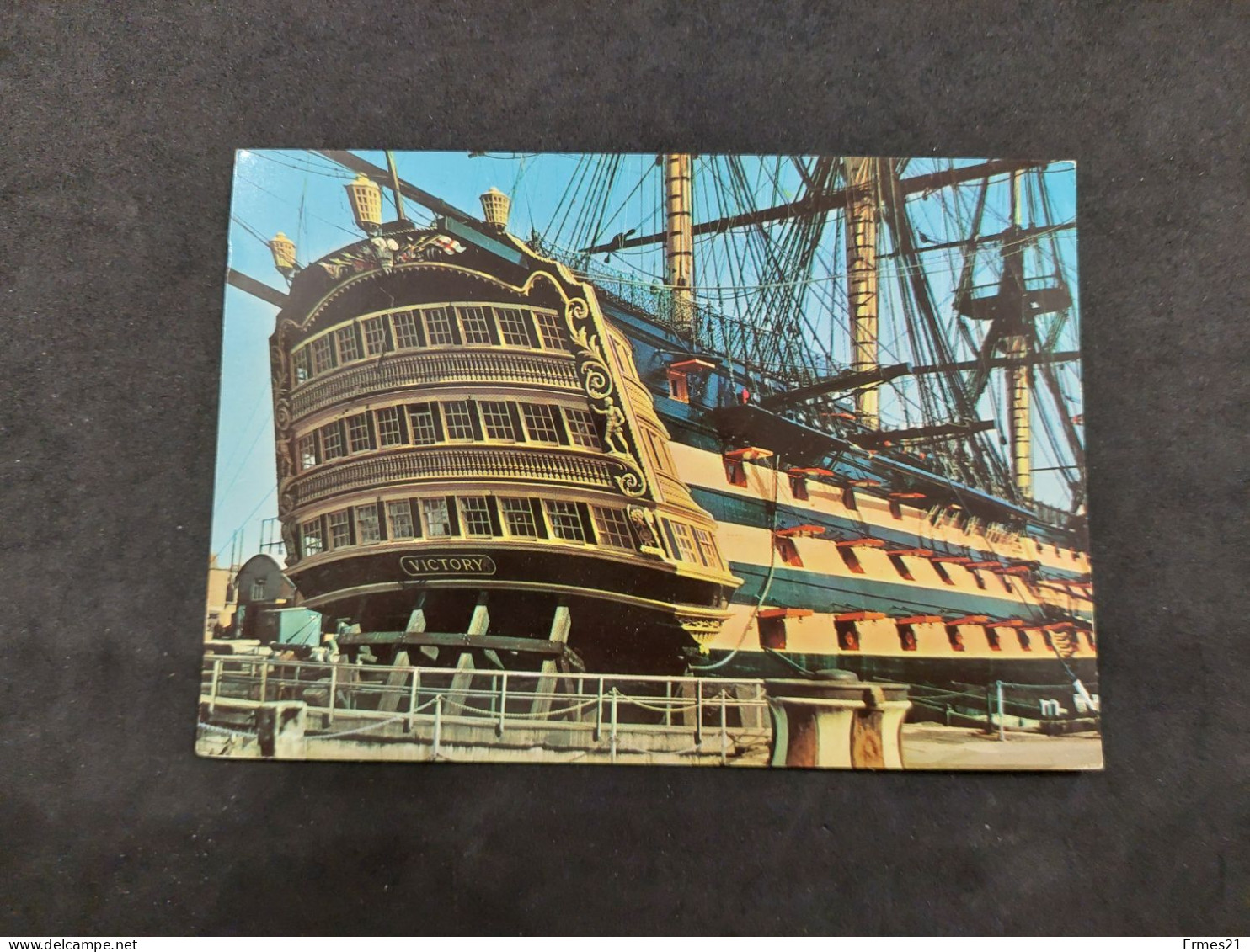 Cartolina 1974 Portsmouth. HMS Victory.  Condizioni Eccellenti. Viaggiata - Portsmouth