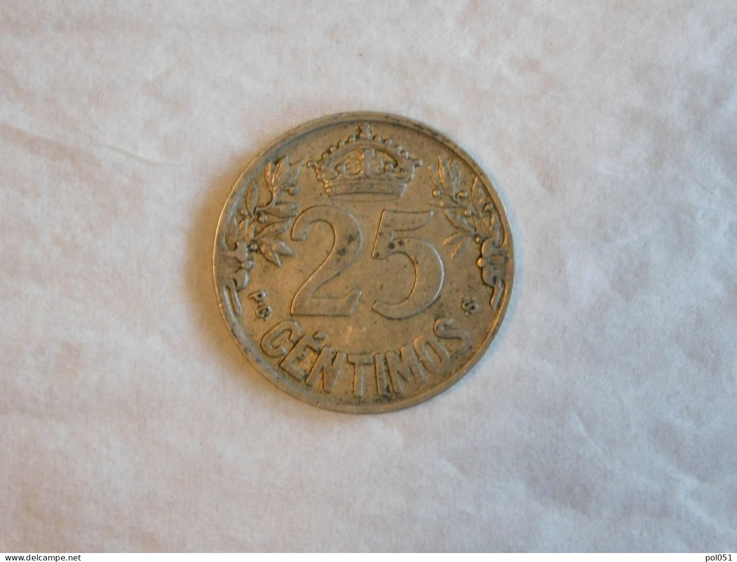 ESPAGNE 25 CENTIMOS 1925 - Provincial Currencies