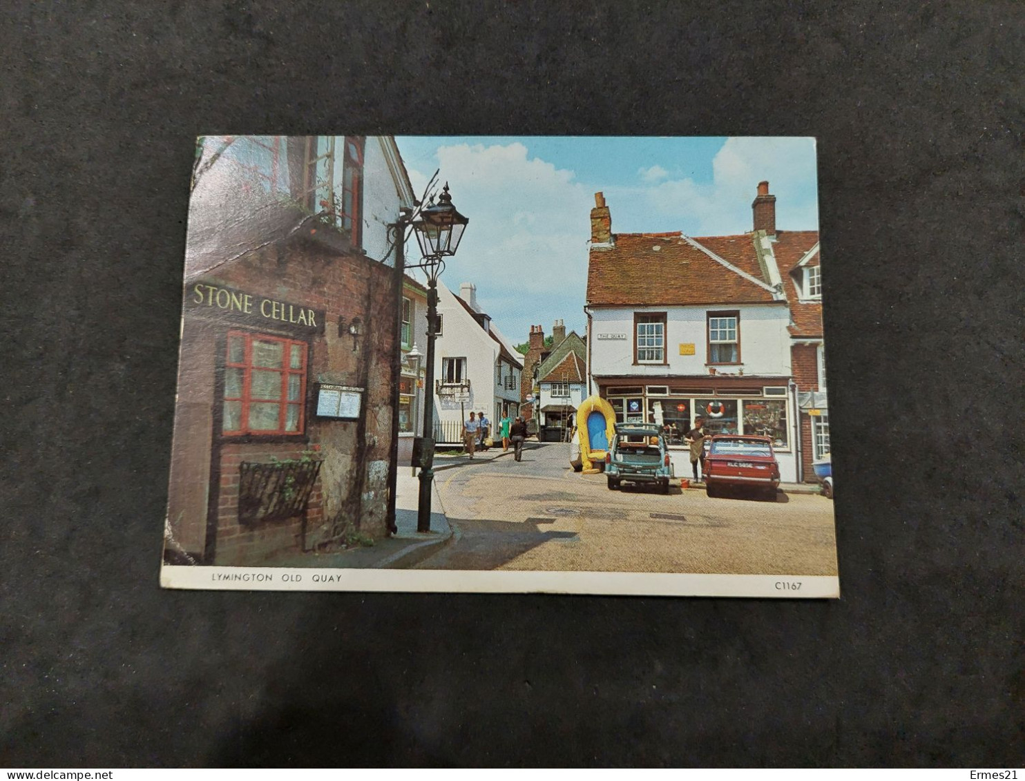 Cartolina 1974 Lymington. Old Quay.  Condizioni Eccellenti. Viaggiata - Portsmouth
