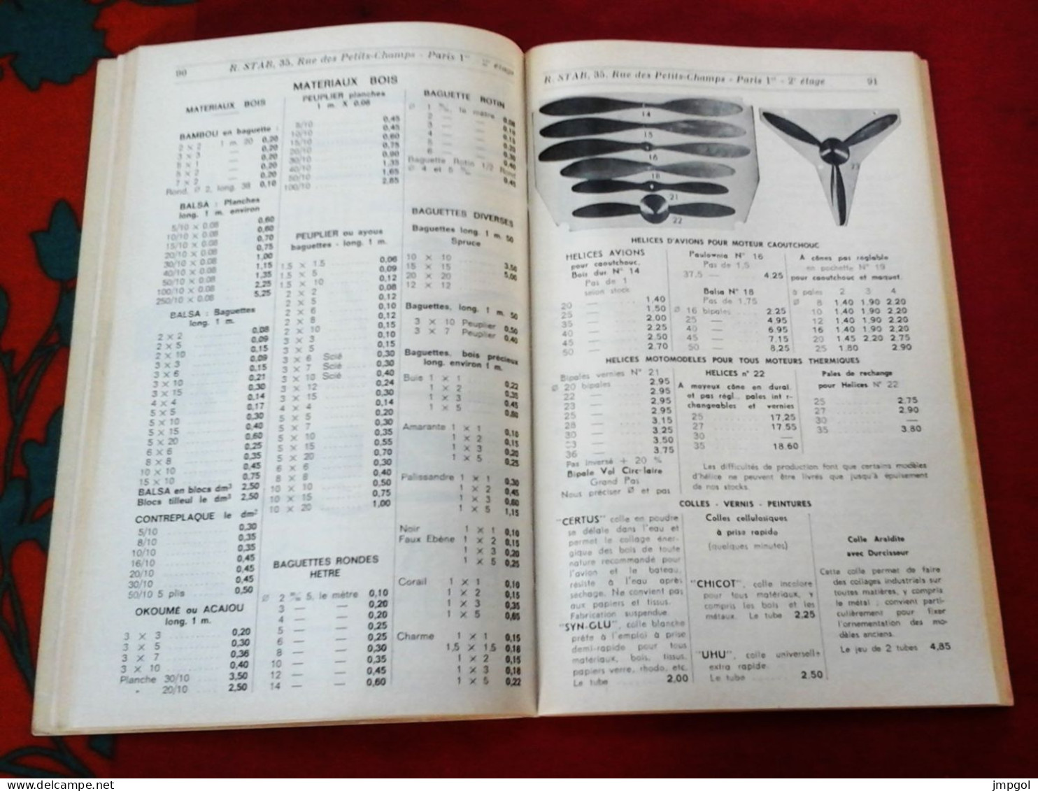 Catalogue R. STAB Modèles Réduits Bateaux Avions Autos Petite Mécanique Moteur Explosion Accessoires années 1960