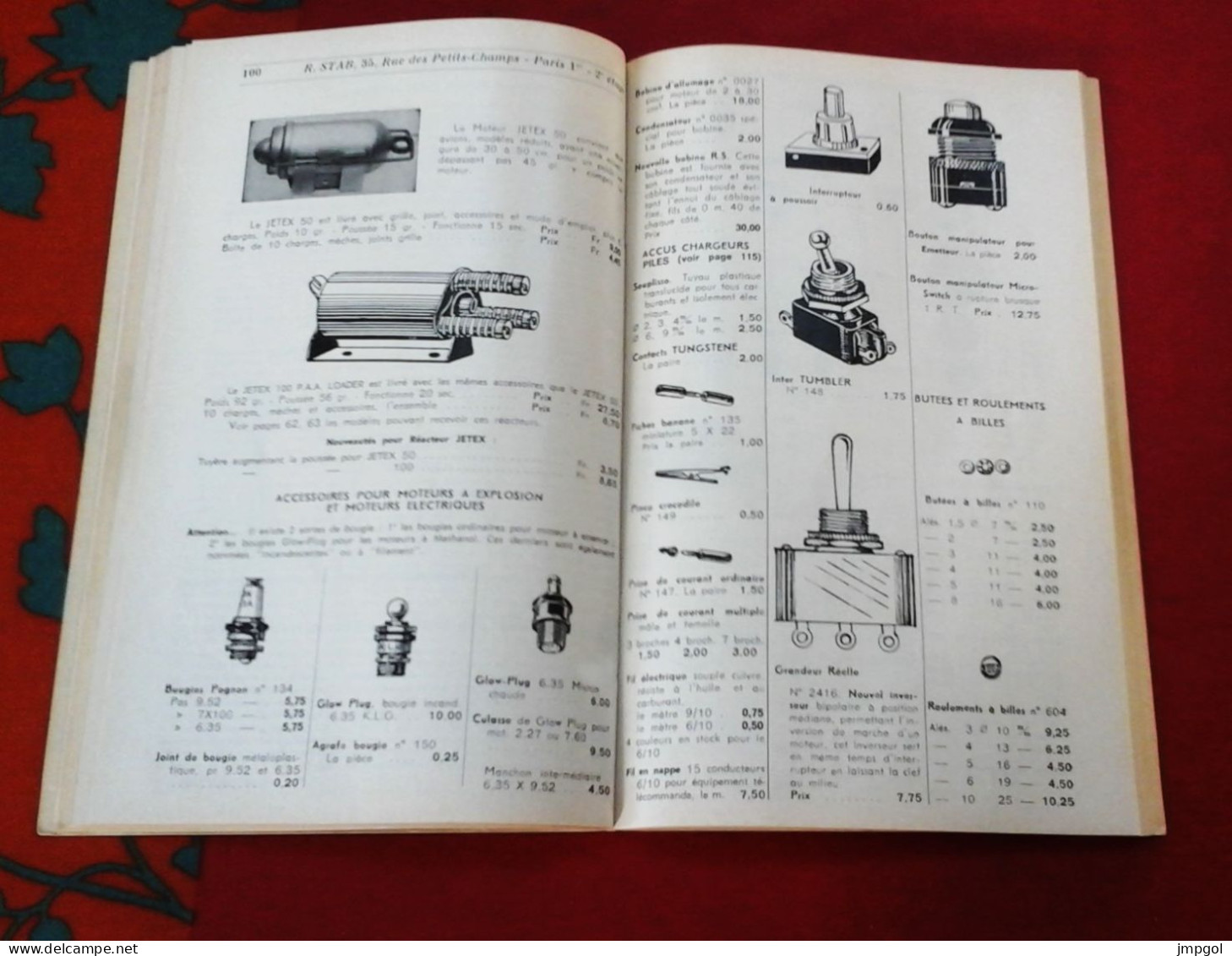 Catalogue R. STAB Modèles Réduits Bateaux Avions Autos Petite Mécanique Moteur Explosion Accessoires années 1960