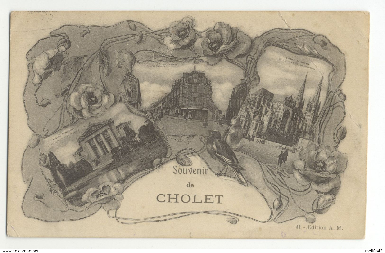 49/ CPA - Souvenir De Cholet - Cholet